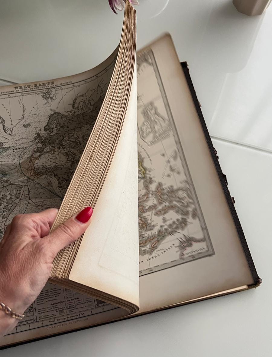 Stieler's Hand Atlas, 1868 Eighth Edition, Full, Copper Engraved Maps