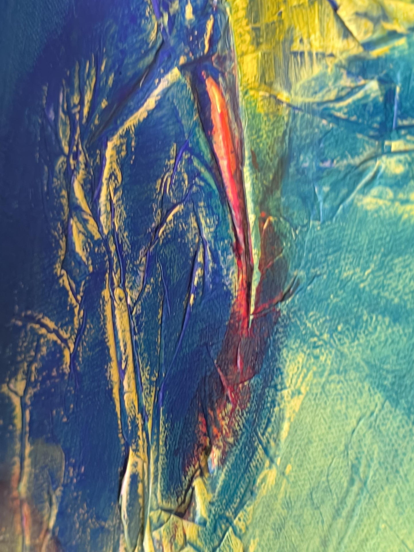 Acrylic on Canvas, Phoenix by Angelika Dampfer Signed Pre-1990