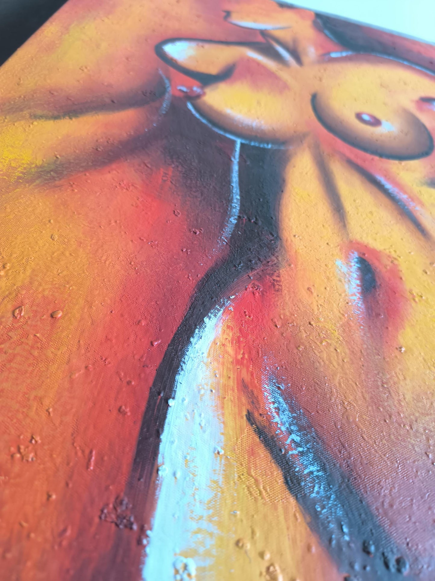 Unsigned Female Nude Oil on Canvas, Pre-1990, 60×80 cm