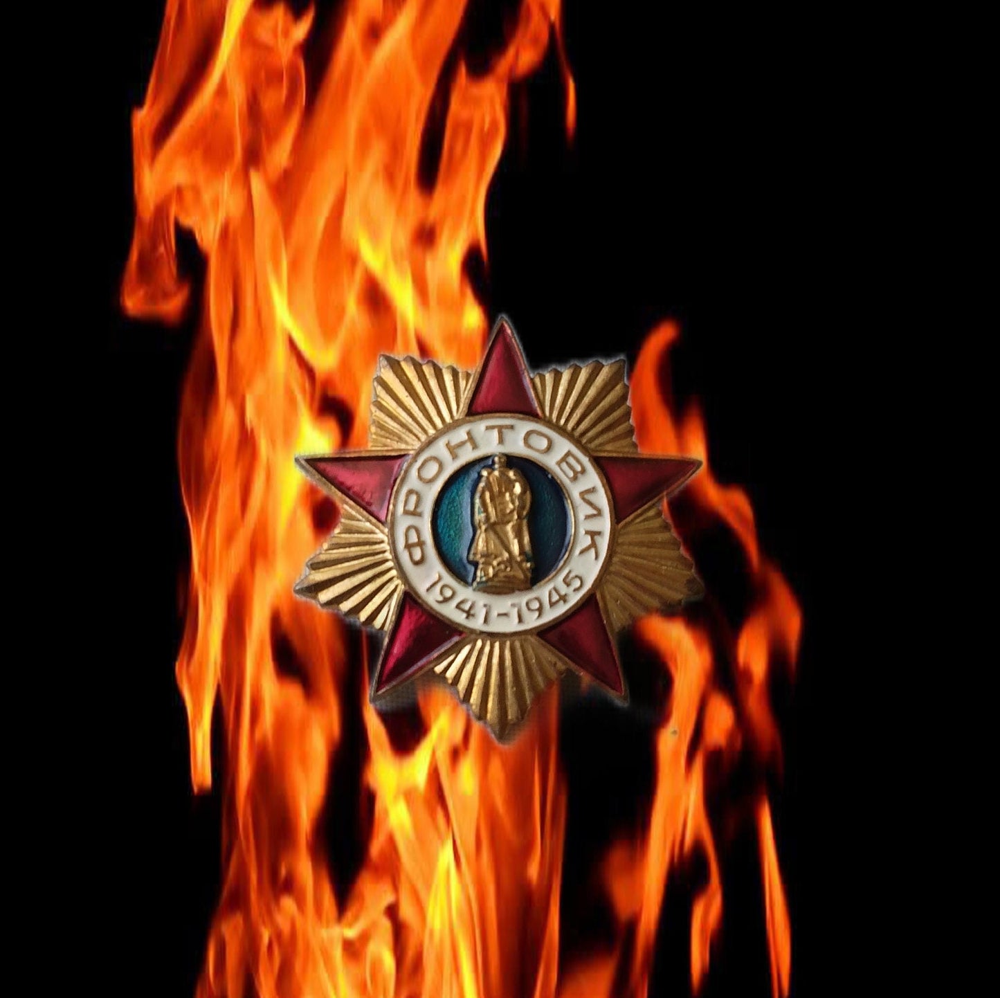 Badge Front-line soldier, 1941-1945, USSR Pins