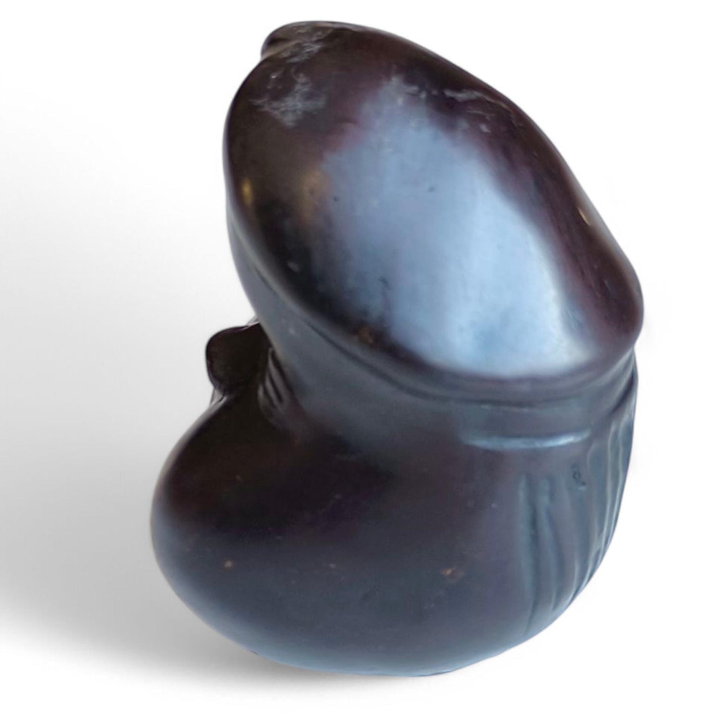 Collectible Erotic Sculpture Black Penis, 1980s Home Decor