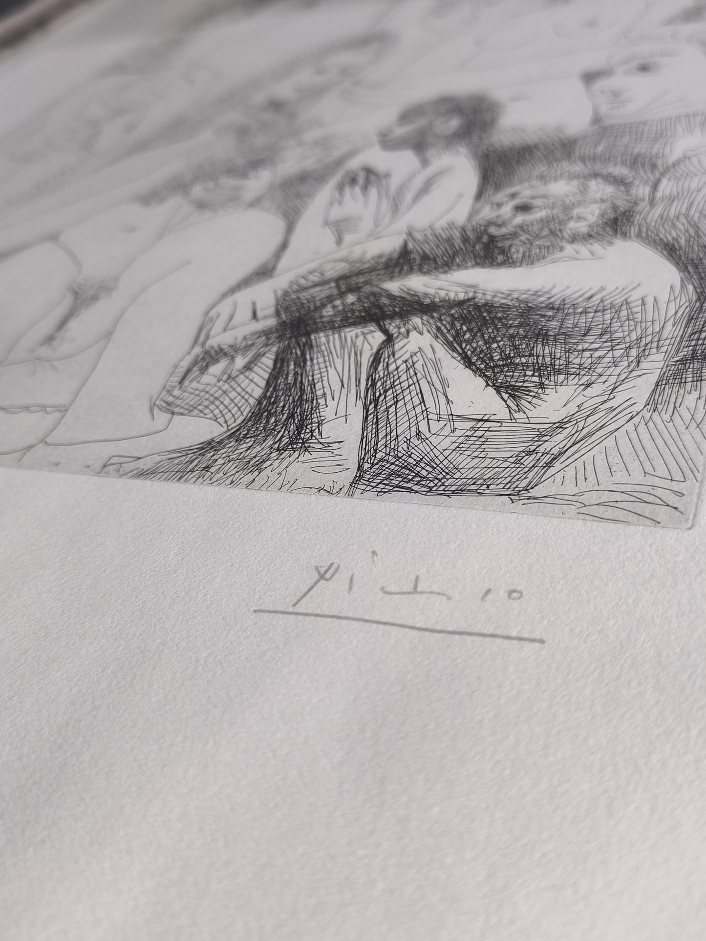 Signed Picasso Lithograph: Vieil Homme, 1 of 50, Series 347, Limited Edition