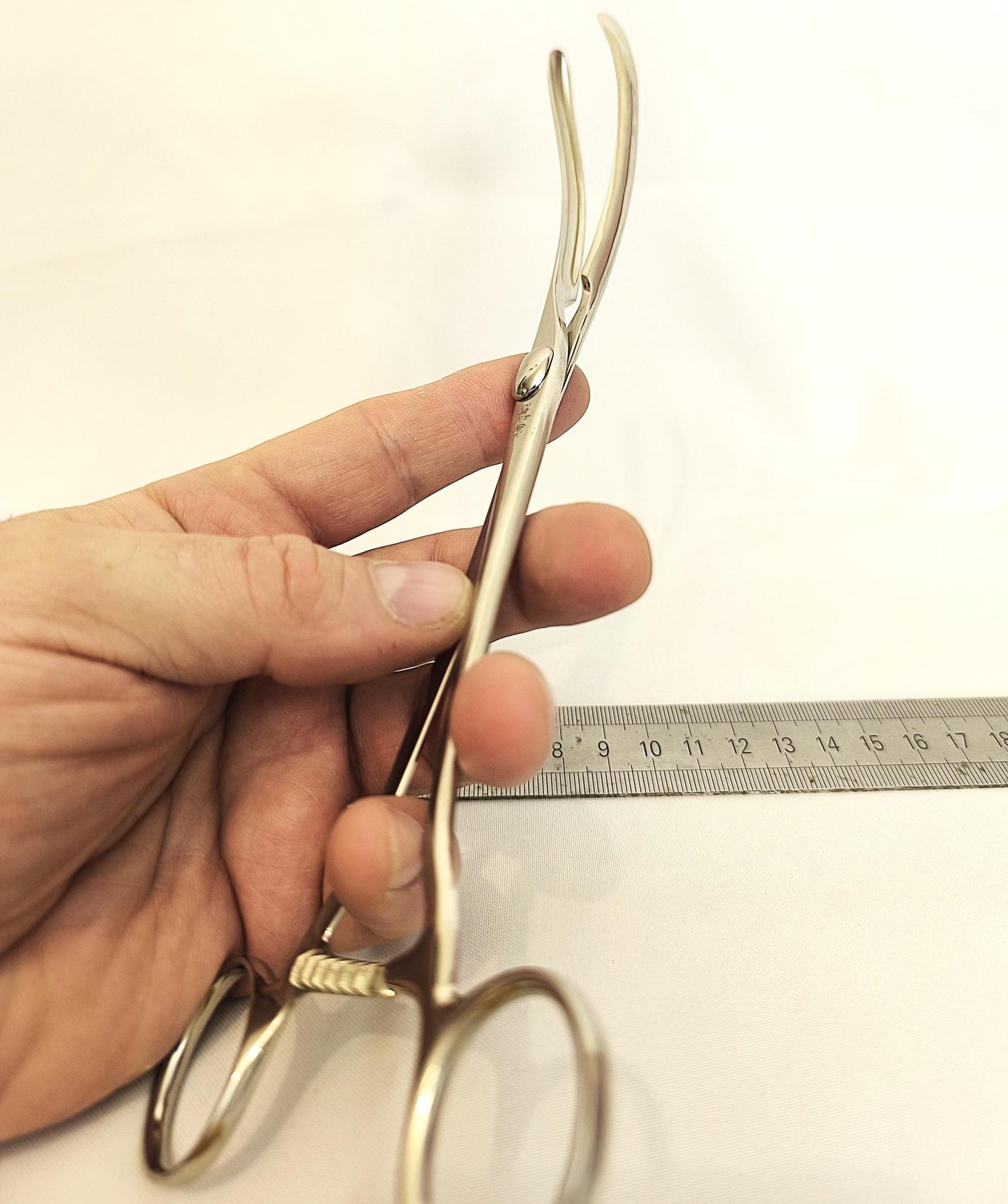 Vintage Steel Medical Gynecological Clamp Tool No. 30 – Authentic Surgical Instrument 1960s