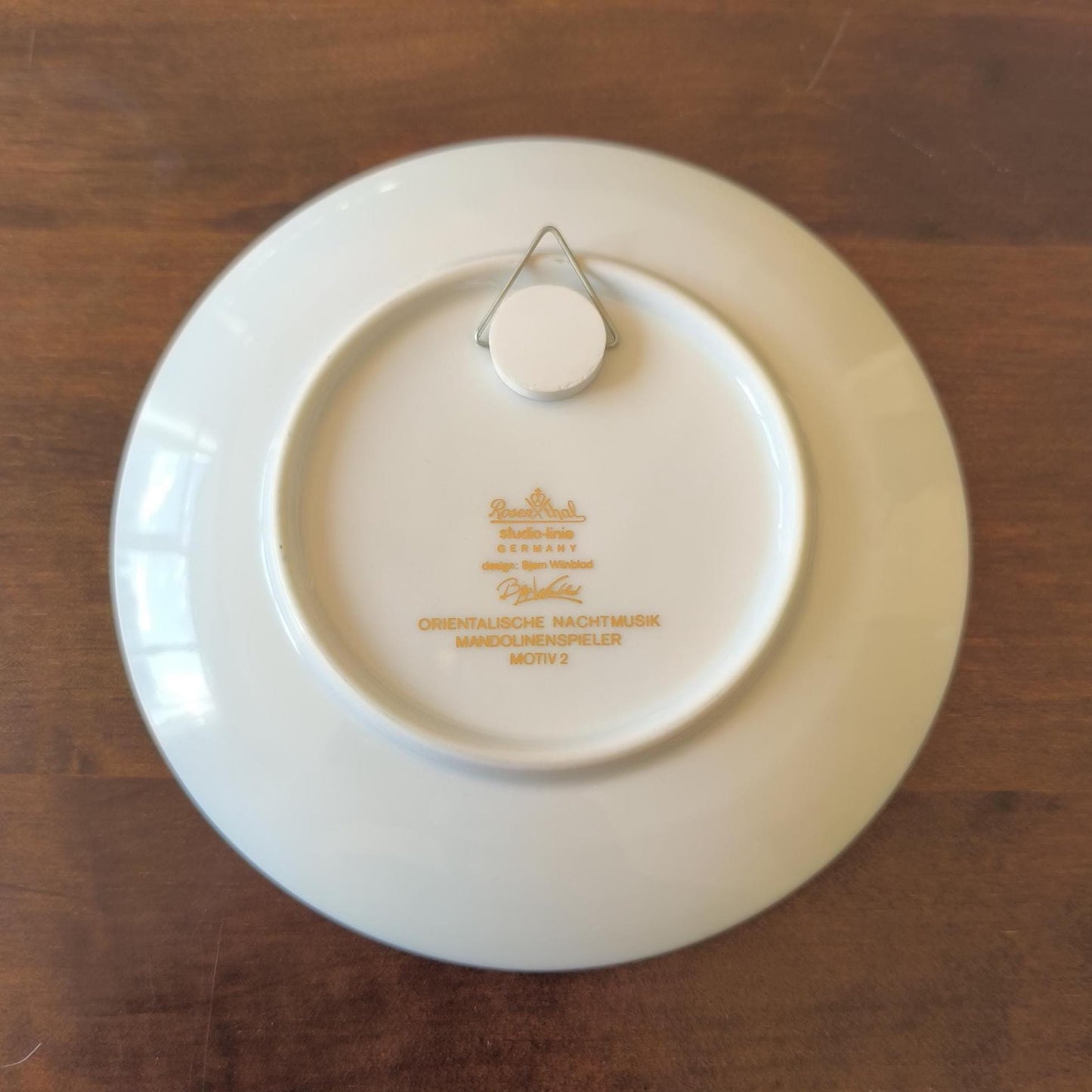 Oriental Night Music Plate, Mandolin Player Rosenthal 1976