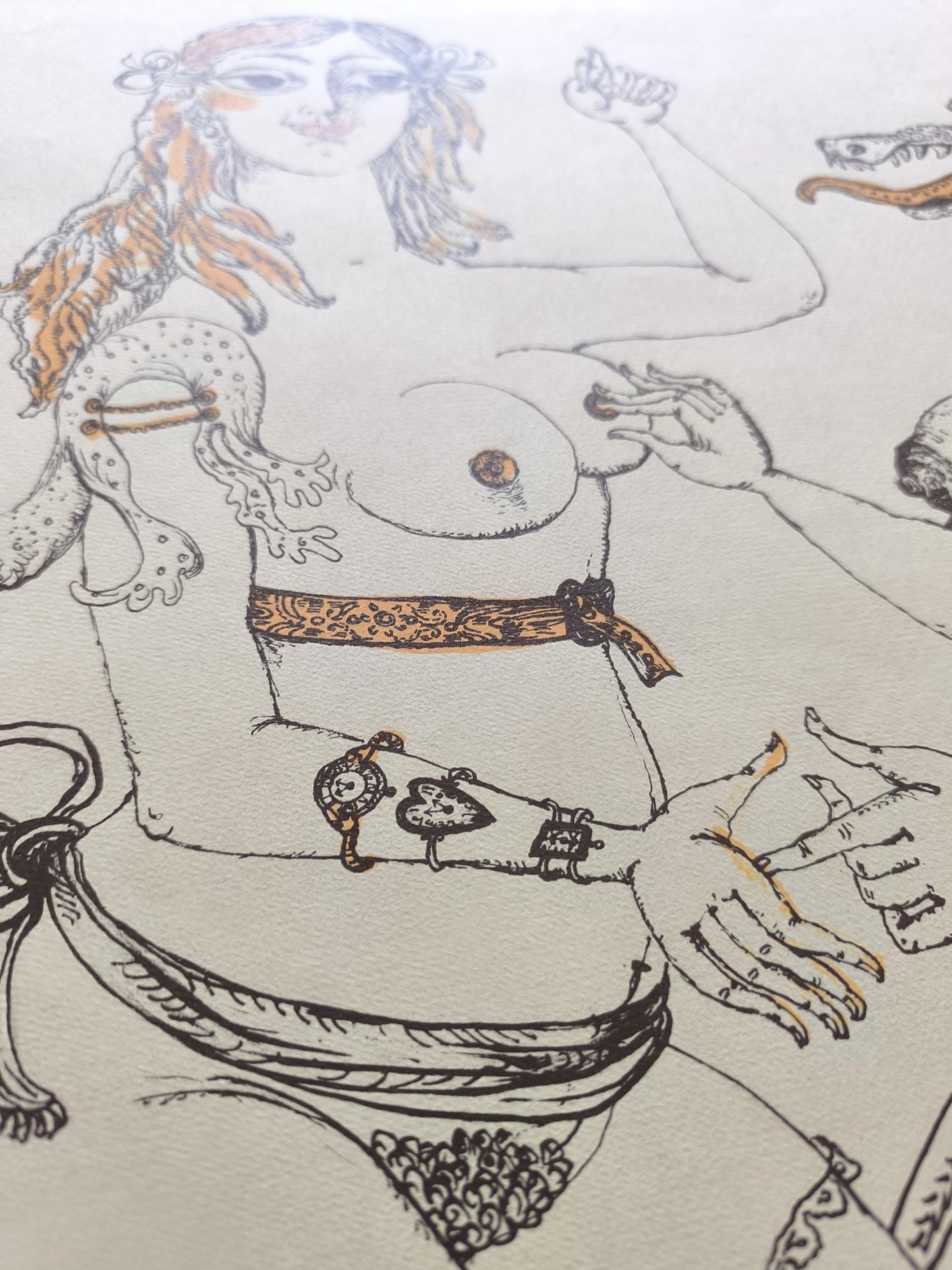 Bele Bachem Lithograph 4/100, Signed, Eine Bürgermeisterin, 1982