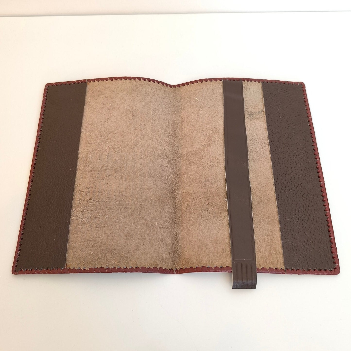 Leather Notebook Cover, Handcrafted Embossed with Lithuanian Inscription: Vilnius State Philharmonic, 1918 Soviet Rule Declaration