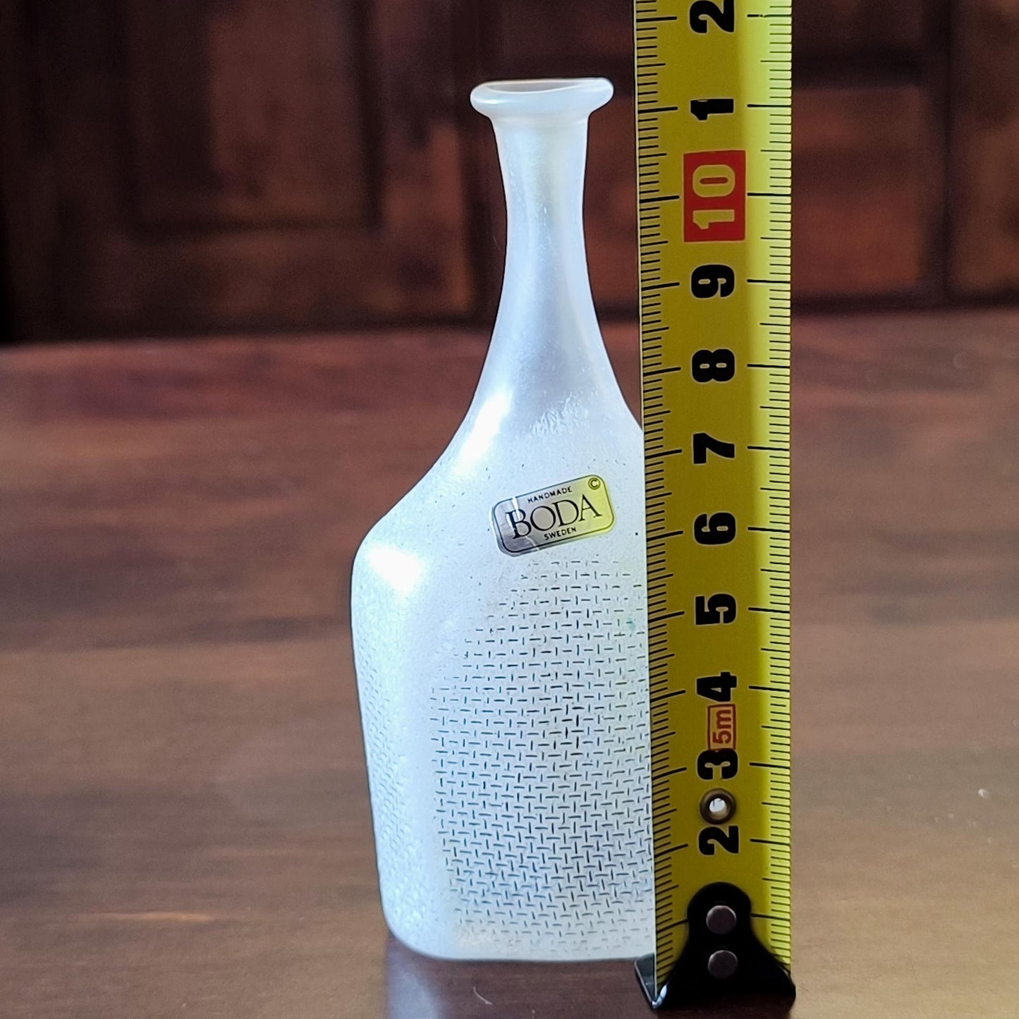 Kosta Boda Bertil Vallien Network Miniature Glass Vase 9.5cm Sweden