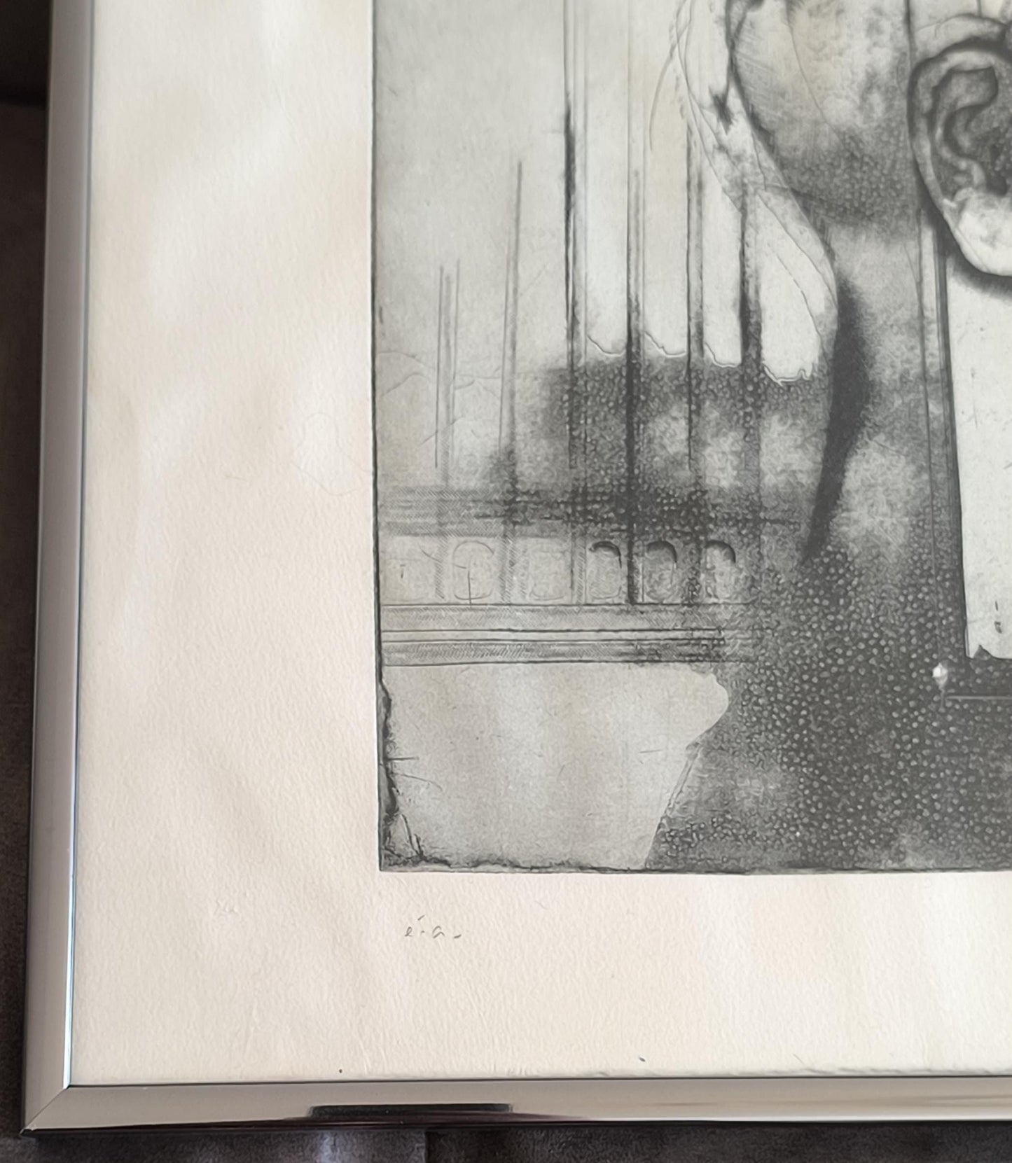 Rolf Nuhn "Ego-Masochist" Framed Artwork, Surrealist Psychological Style