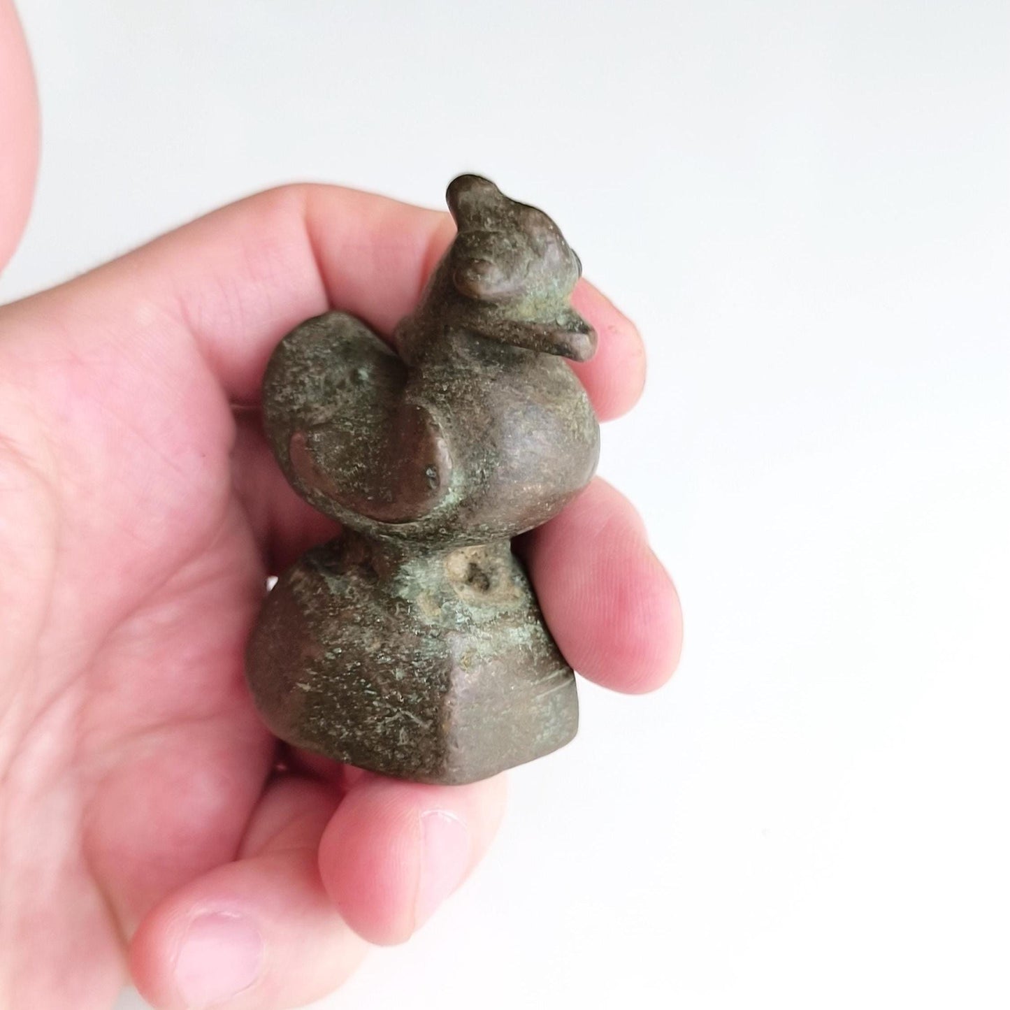 Small Bronze Burmese Asian Weight – Hantha Bird, 1800s