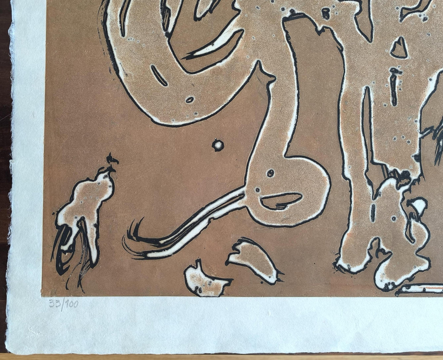 Horst Janssen Lithograph "Elephant", Colored Aquatint 1995, Signed by Heir