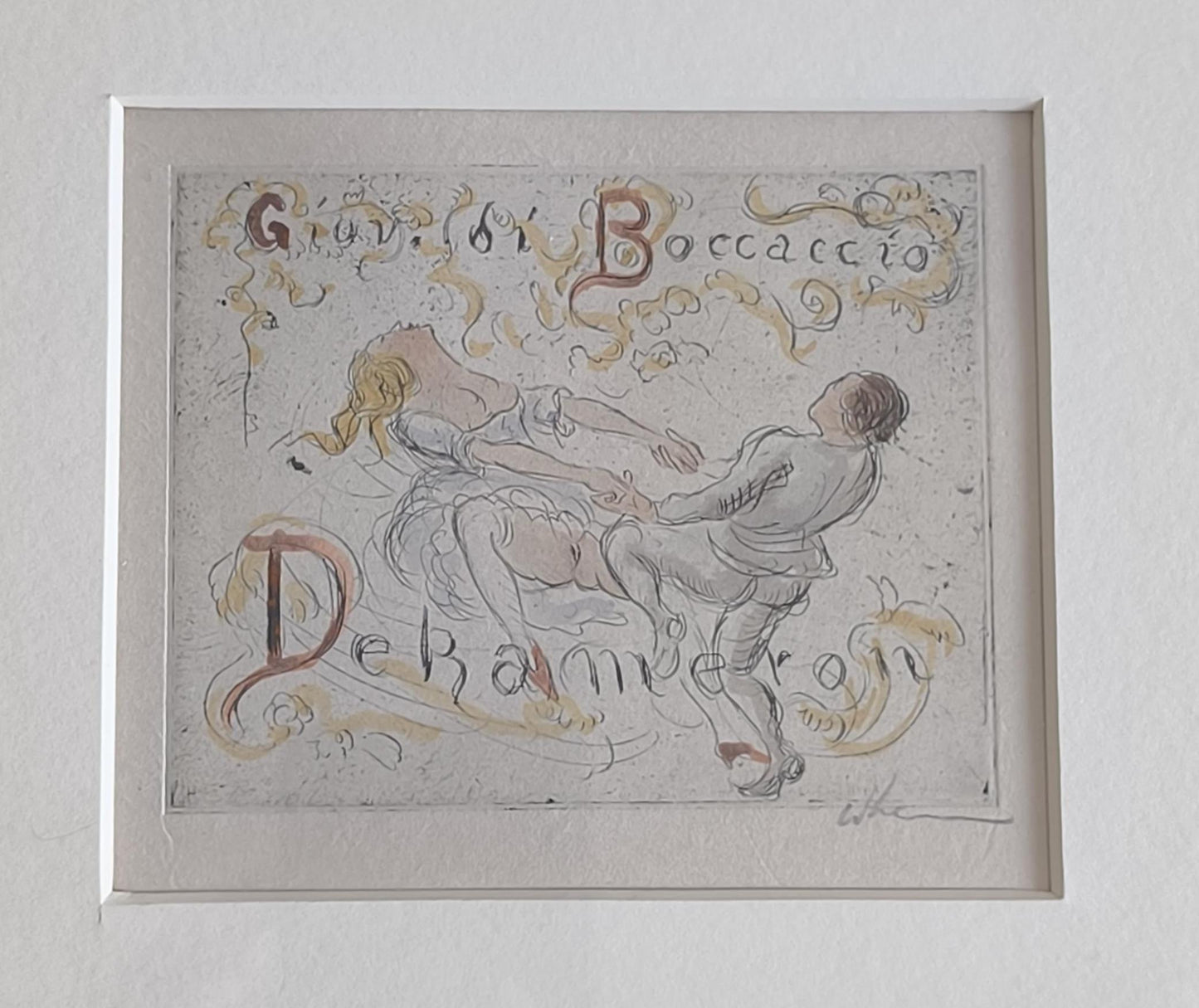 Erotic Etchings, Set of Three, Walter Klemm, Decameron 1922