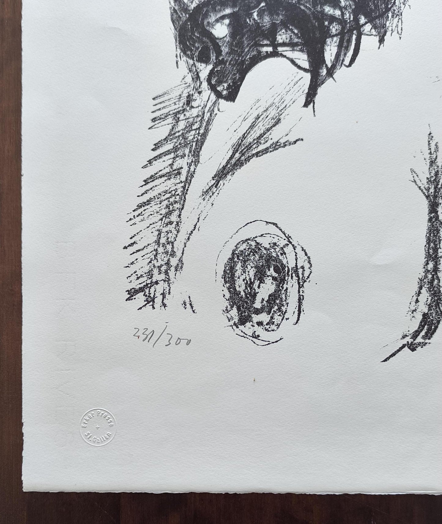 Otto Dix Lithograph "Halbakt von vorn", 1966, Unframed