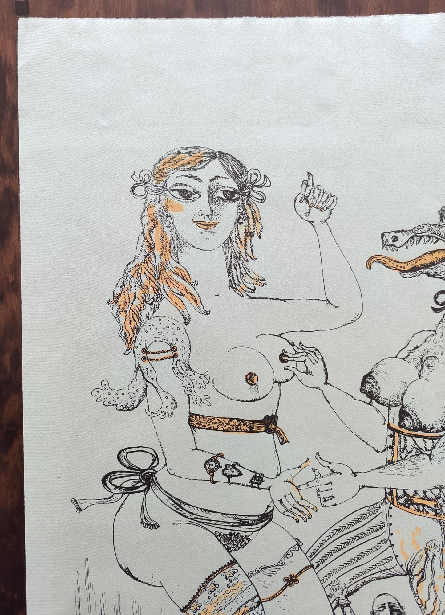 Bele Bachem Lithograph 4/100, Signed, Eine Bürgermeisterin, 1982