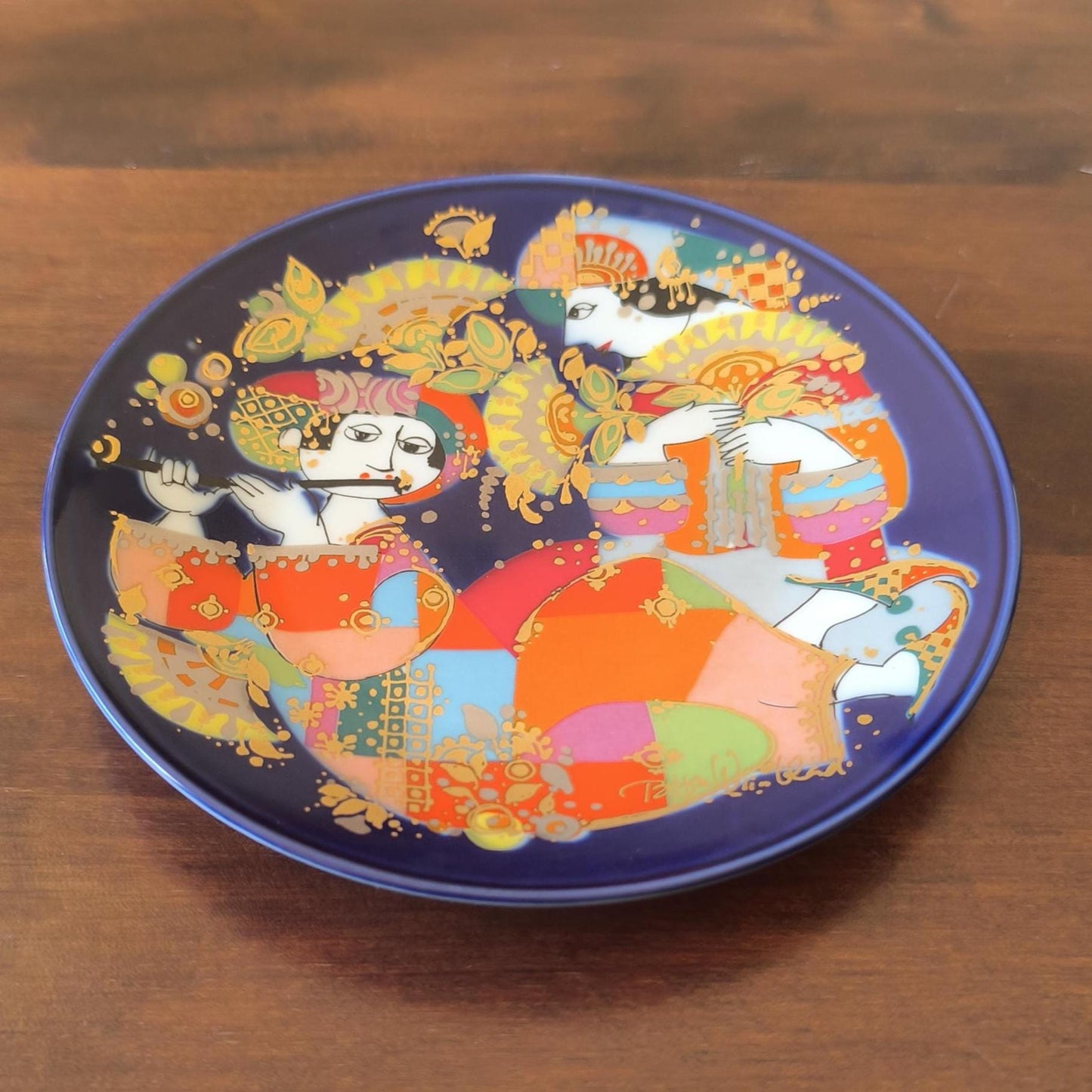 Oriental Night Music Plate, Rosenthal Porcelain 1976