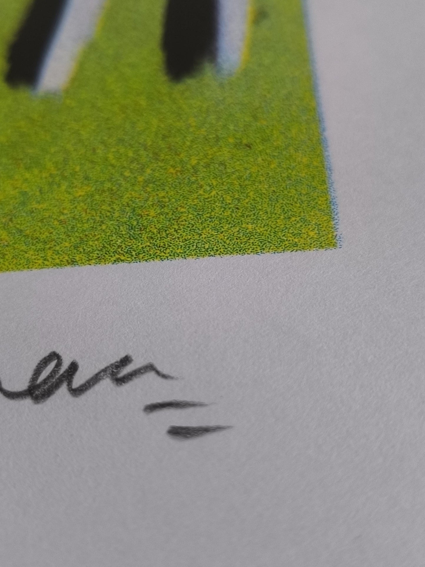 M. F. Husain Lithograph: "Blue Elephant and Red Figure", Signed & Framed