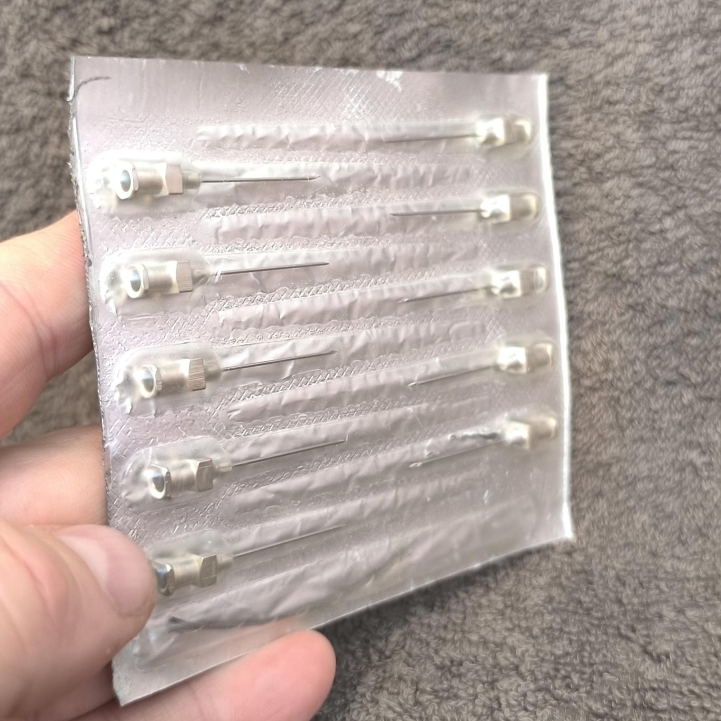 USSR Medical Steel Hypodermic Needles: Medical Memorabilia, Set of 10, 1980s