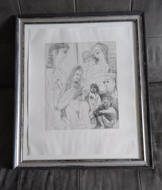 Signed Picasso Lithograph: Vieil Homme, 1 of 50, Series 347, Limited Edition
