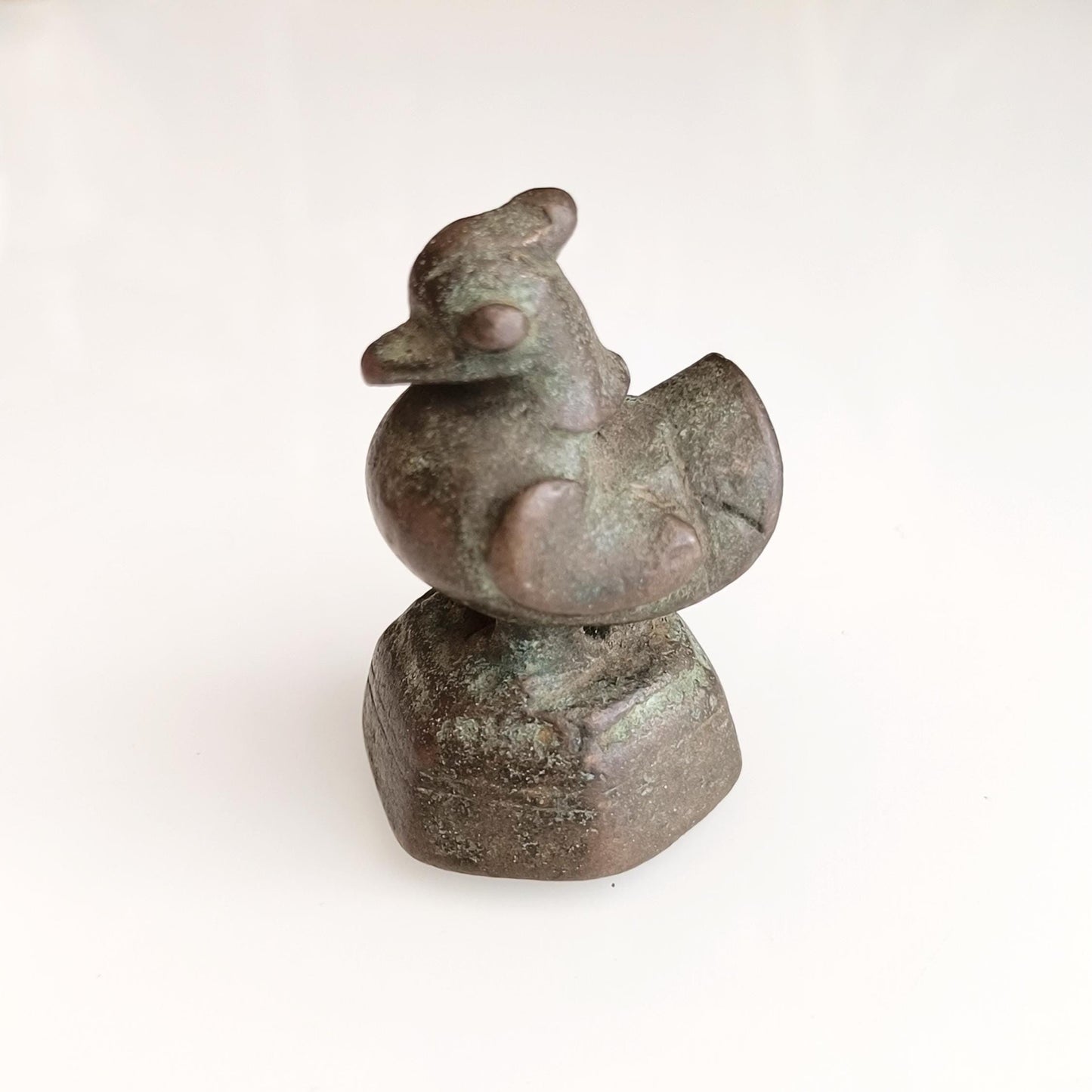 Small Bronze Burmese Asian Weight – Hantha Bird, 1800s