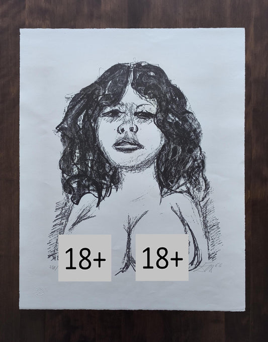 Otto Dix Lithograph "Halbakt von vorn", 1966, Unframed