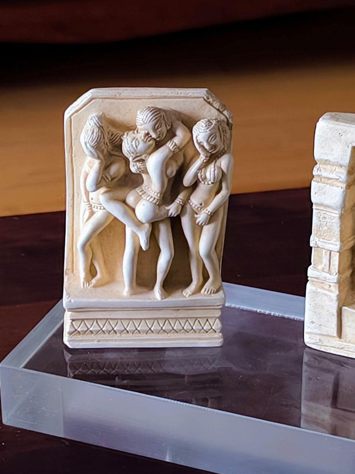 Kama Sutra Triptych Replica Polymer Resin 1970