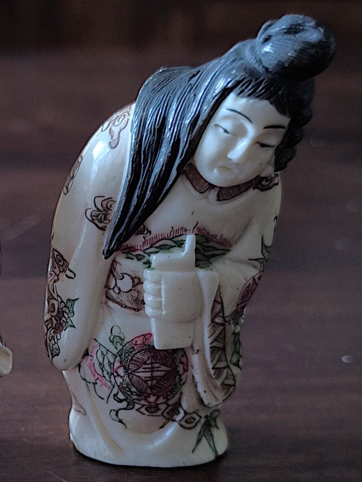 Collectible Japanese Erotic Resin Sculpture 2000s