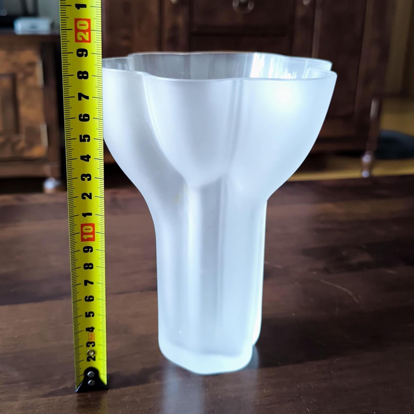 Satin Glass Vase Tulip Rosenthal, Tapio Wirkkala, 1980s