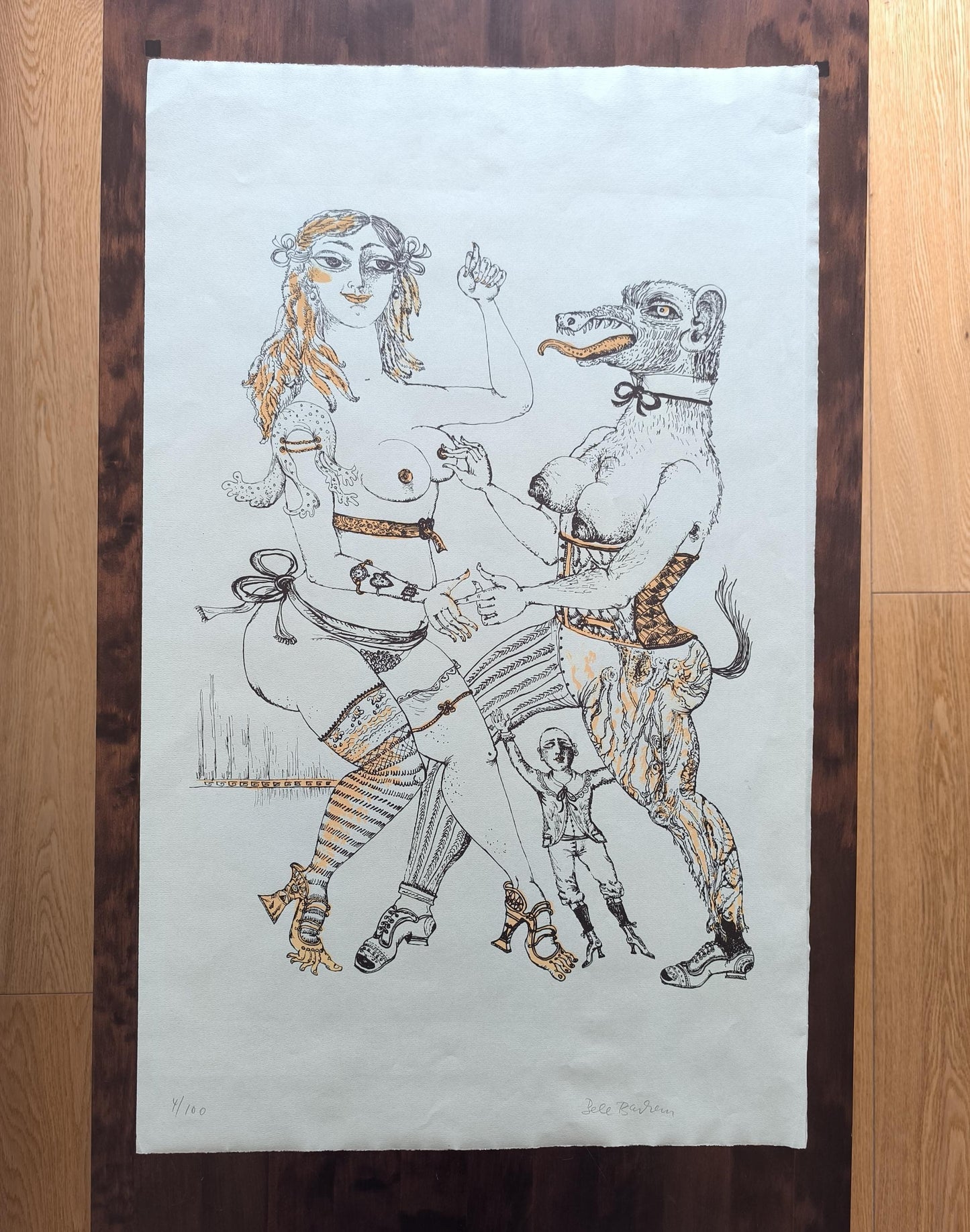 Bele Bachem Lithograph 4/100, Signed, Eine Bürgermeisterin, 1982