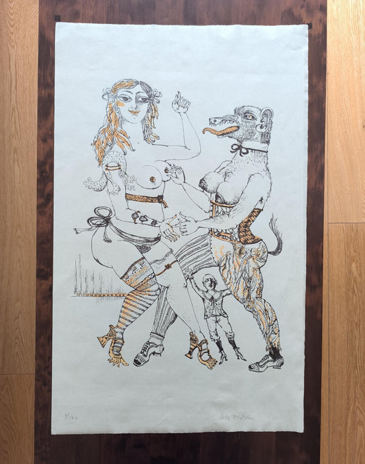 Bele Bachem Lithograph 4/100, Signed, Eine Bürgermeisterin, 1982