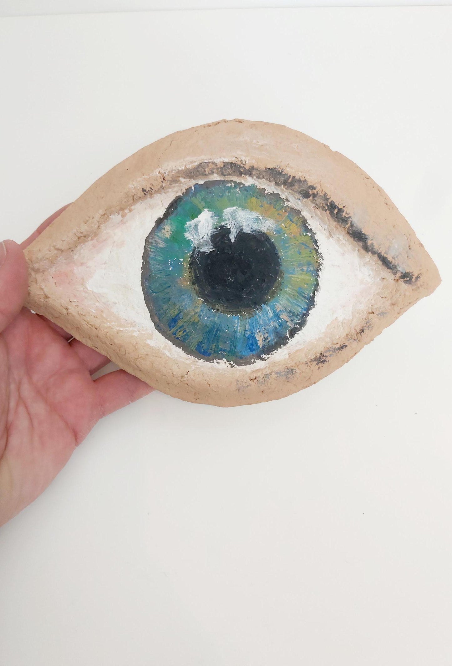 Handmade Human Eye Sculpture Art, Medicine-Inspired Gift for Home Decor