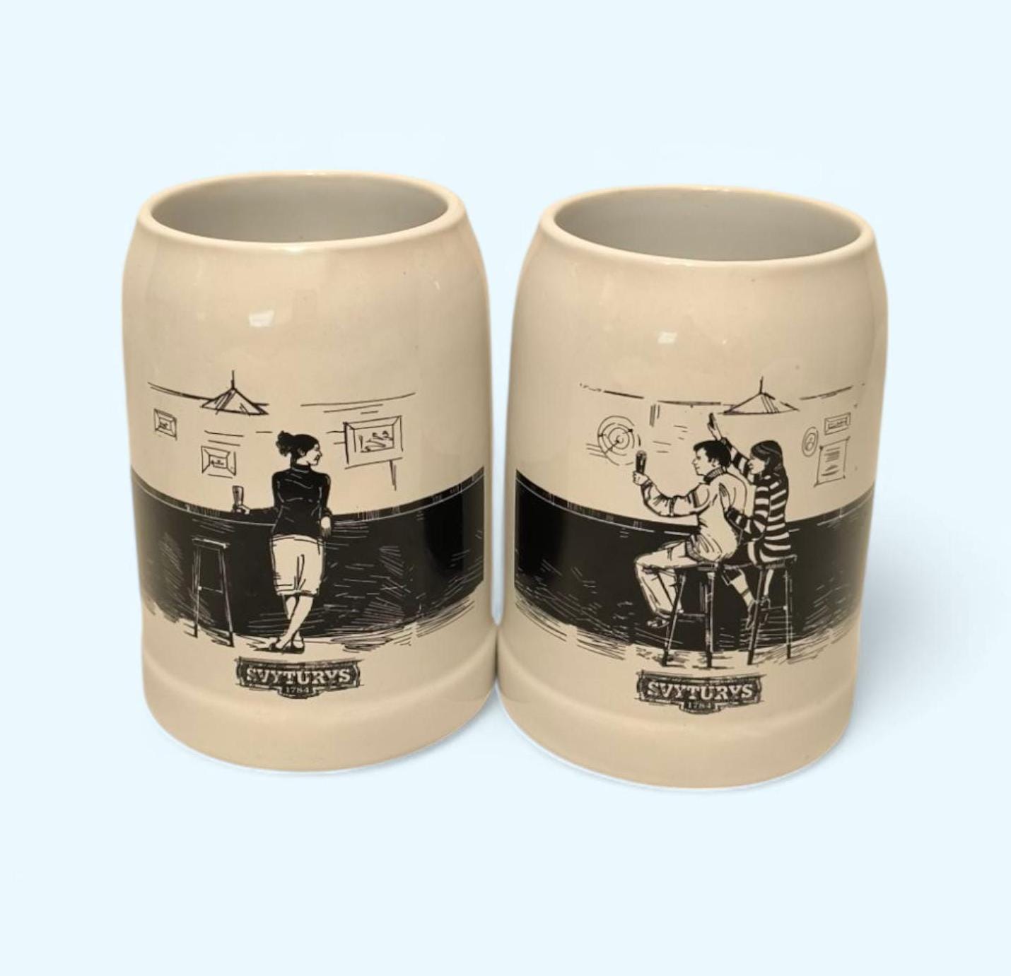 Svyturys Ceramic Beer Stein - Lithuanian Limited Edition