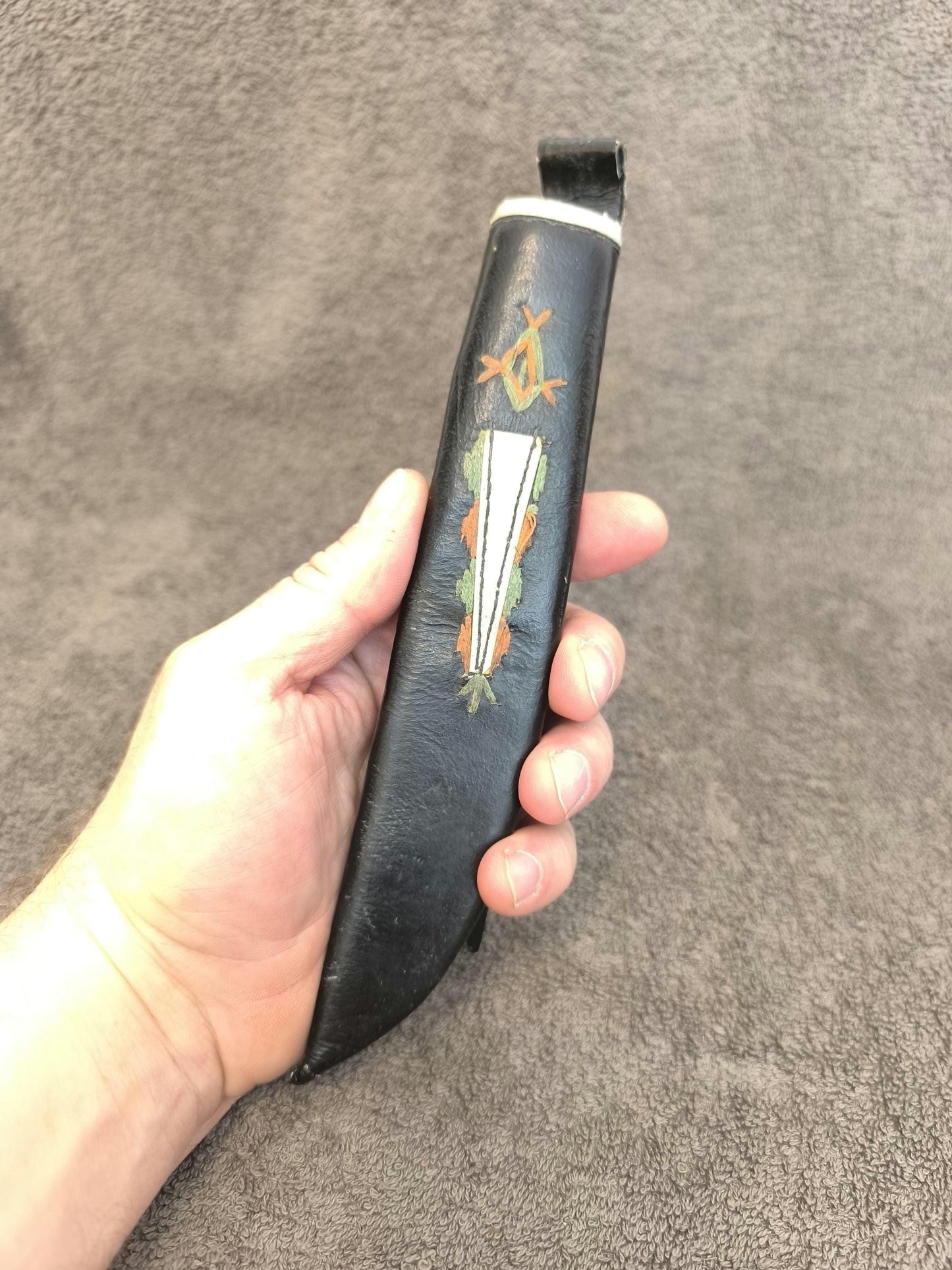 Leather Sheath for Uzbek National Knife Pchak, Soviet Union.