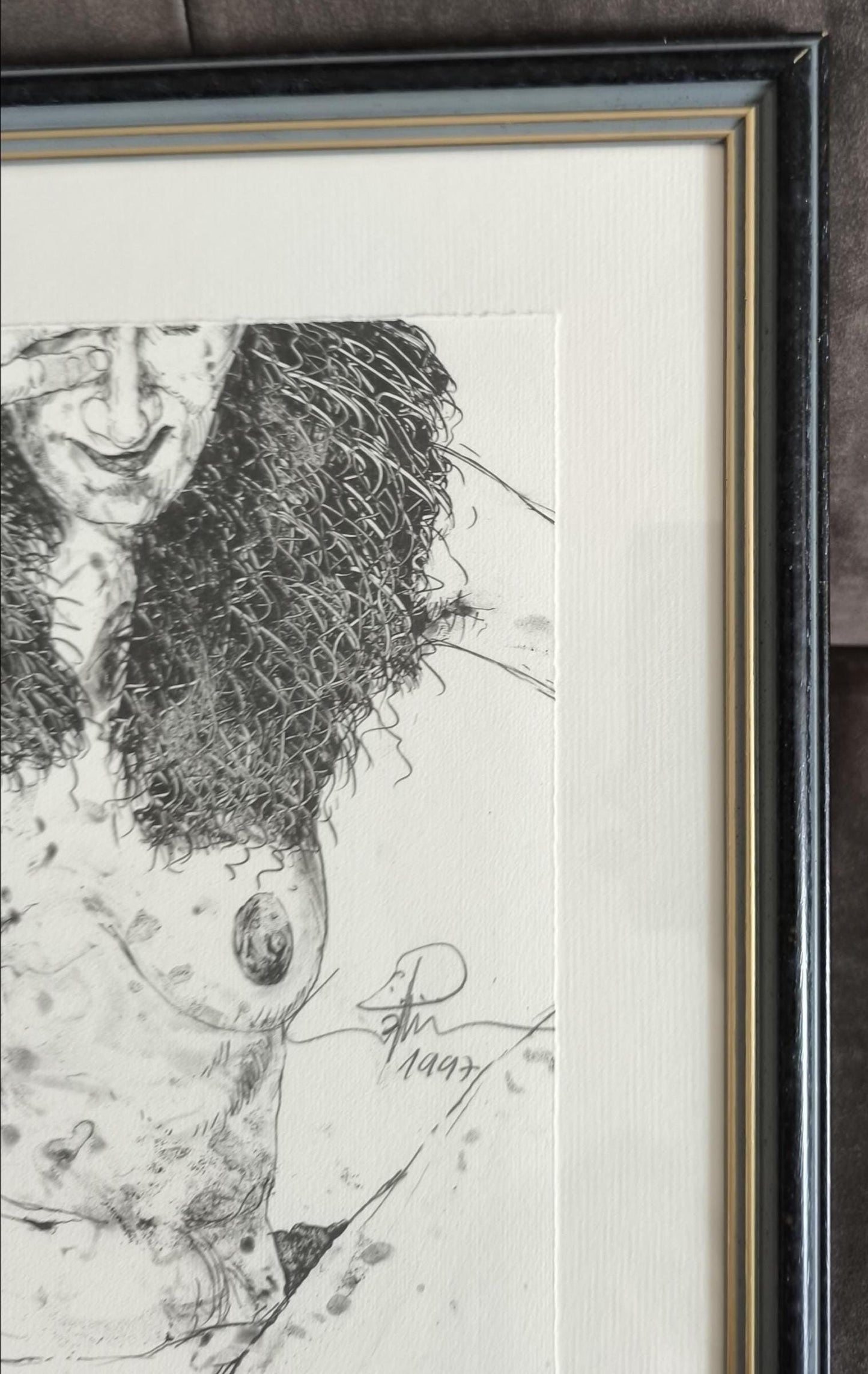 Erhard Göttlicher "Nude" Signed Lithograph 136/250, 1997, Framed