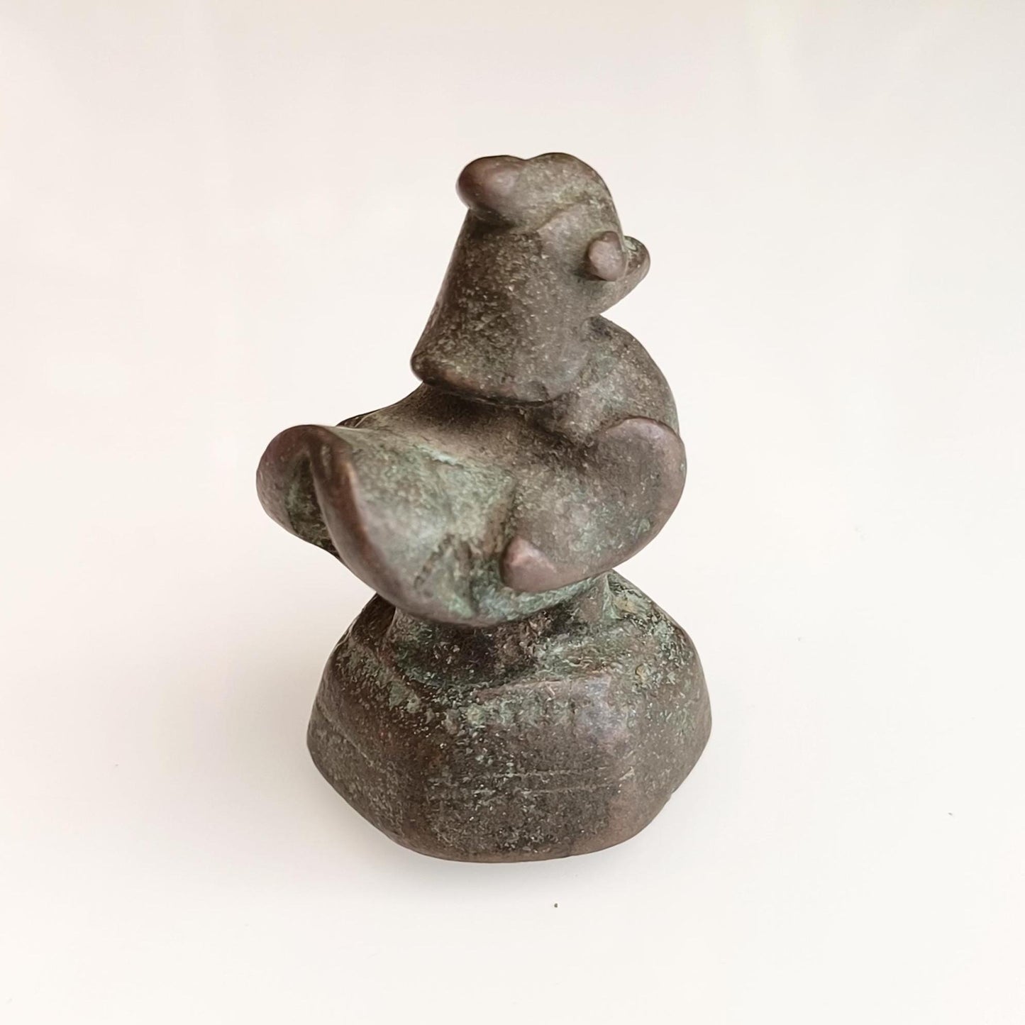 Small Bronze Burmese Asian Weight – Hantha Bird, 1800s