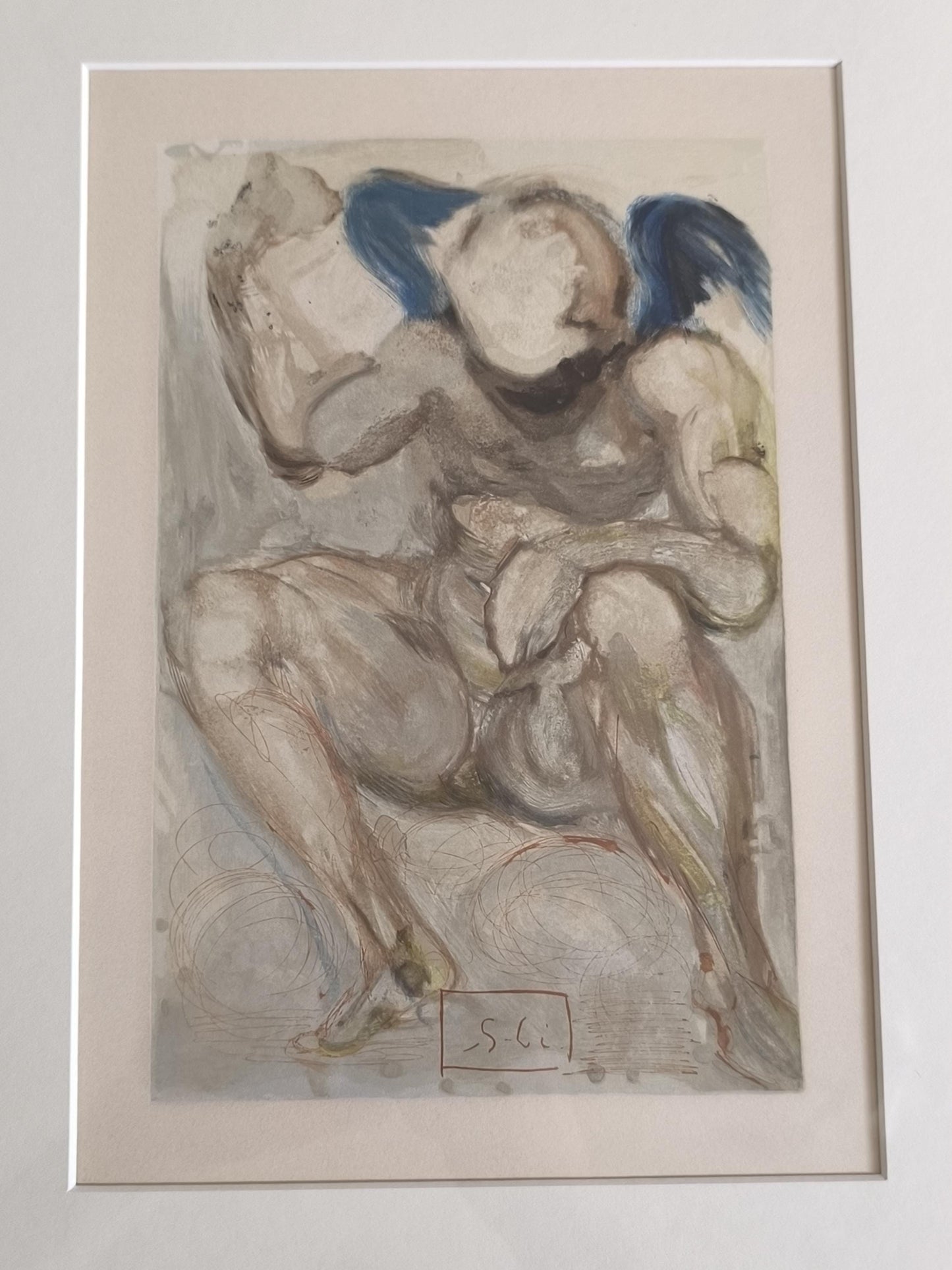 Salvador Dalí Woodcut "Envy" Divine Comedy, Framed, 1960–63, Certified