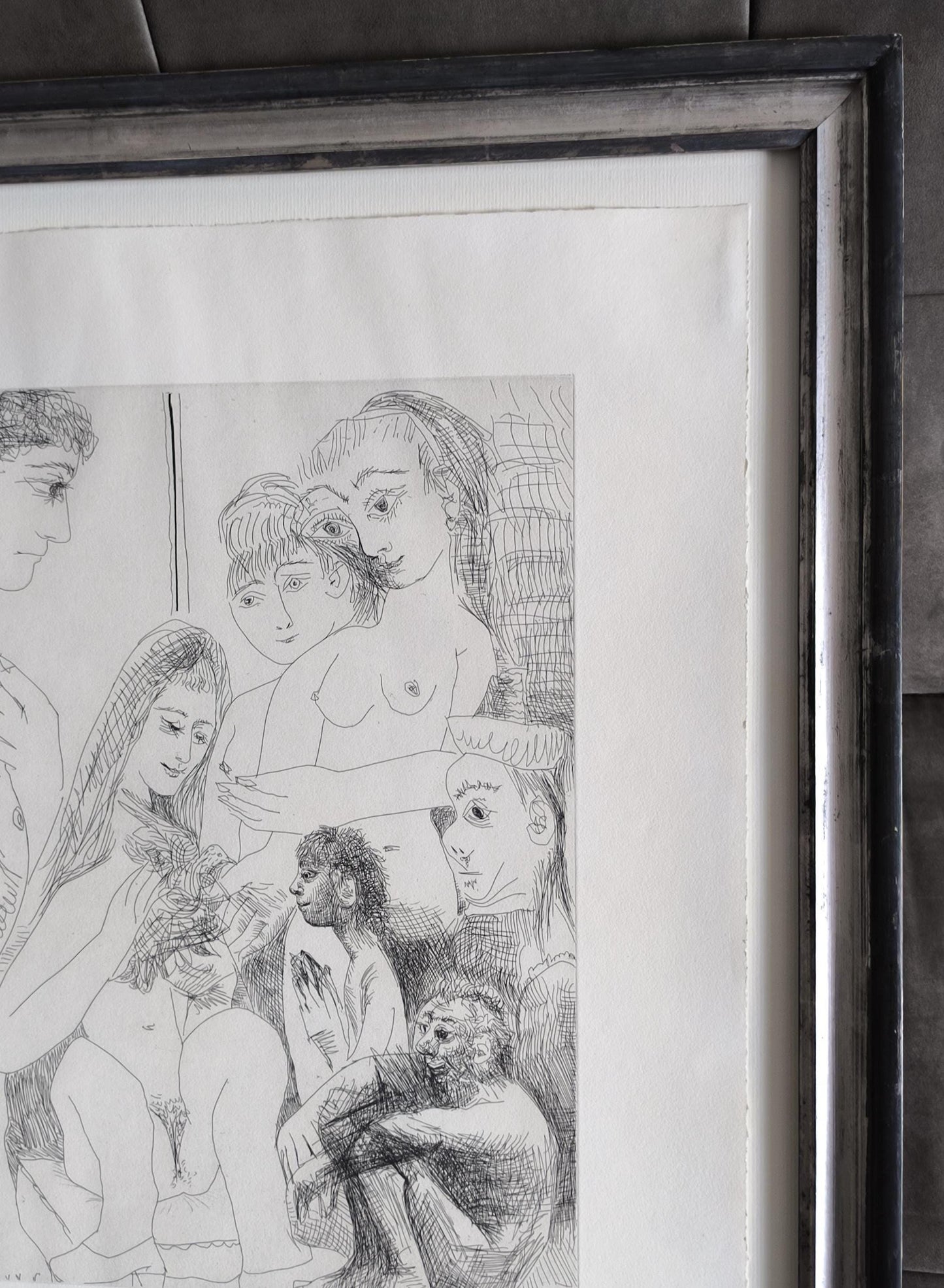 Signed Picasso Lithograph: Vieil Homme, 1 of 50, Series 347, Limited Edition