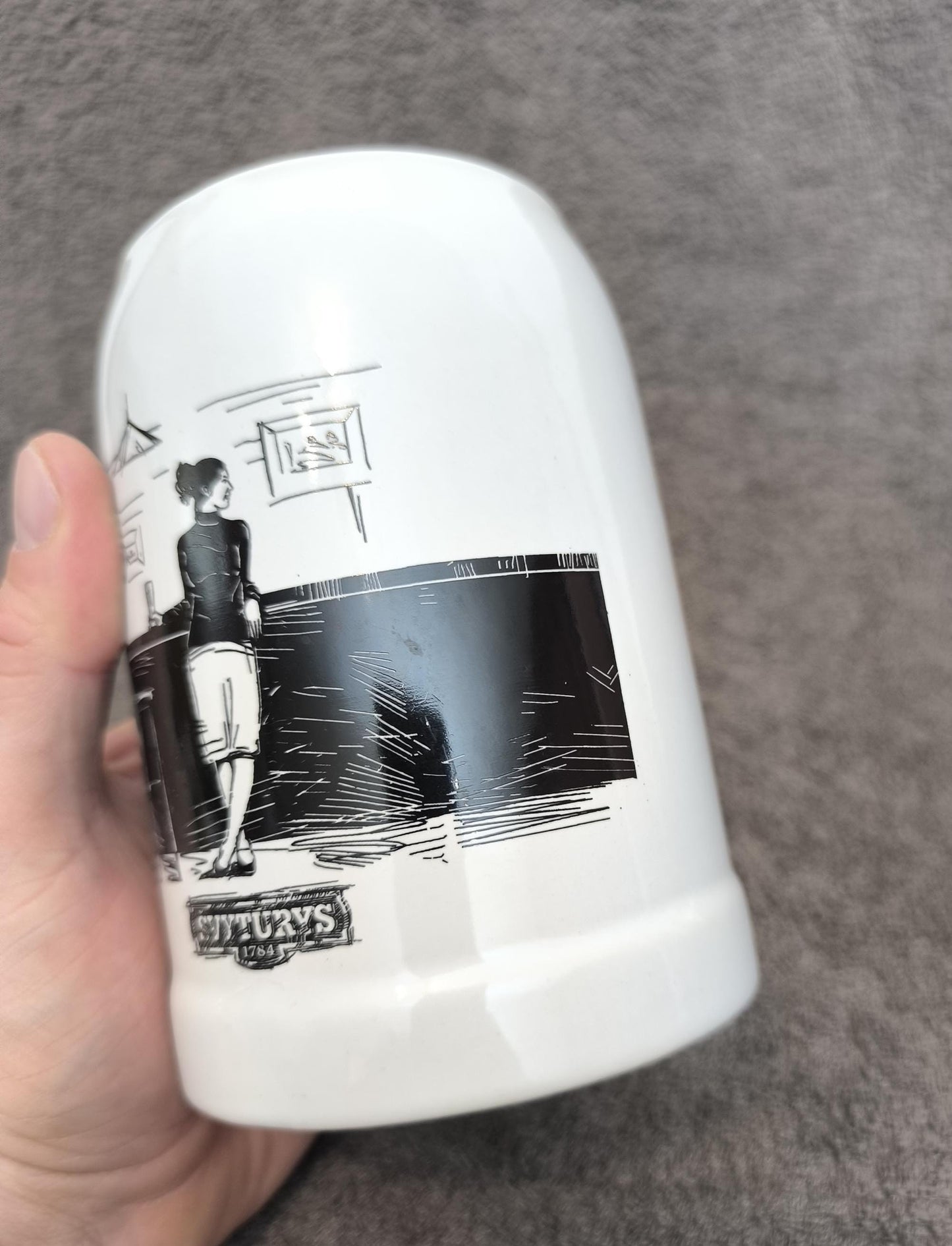 Collectible Svyturys Ceramic Beer Stein - Limited Edition Lithuania