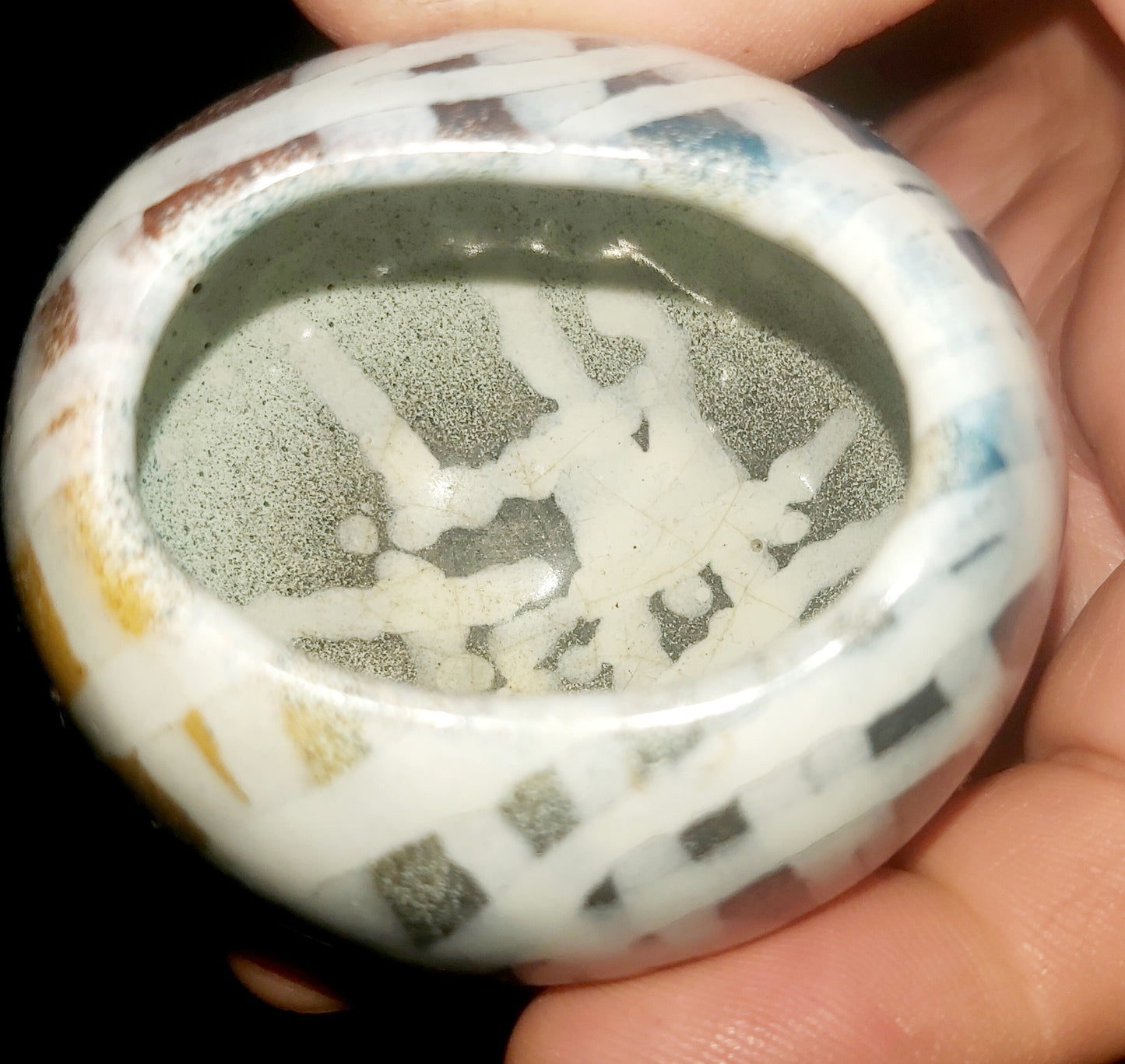 Handmade Ceramic Bud Vase: Multicolored Glazed Clay Decor