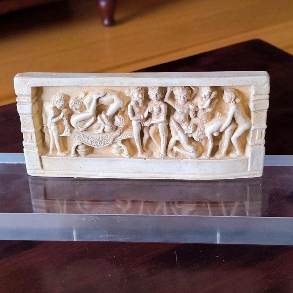 Kama Sutra Triptych Replica Polymer Resin 1970