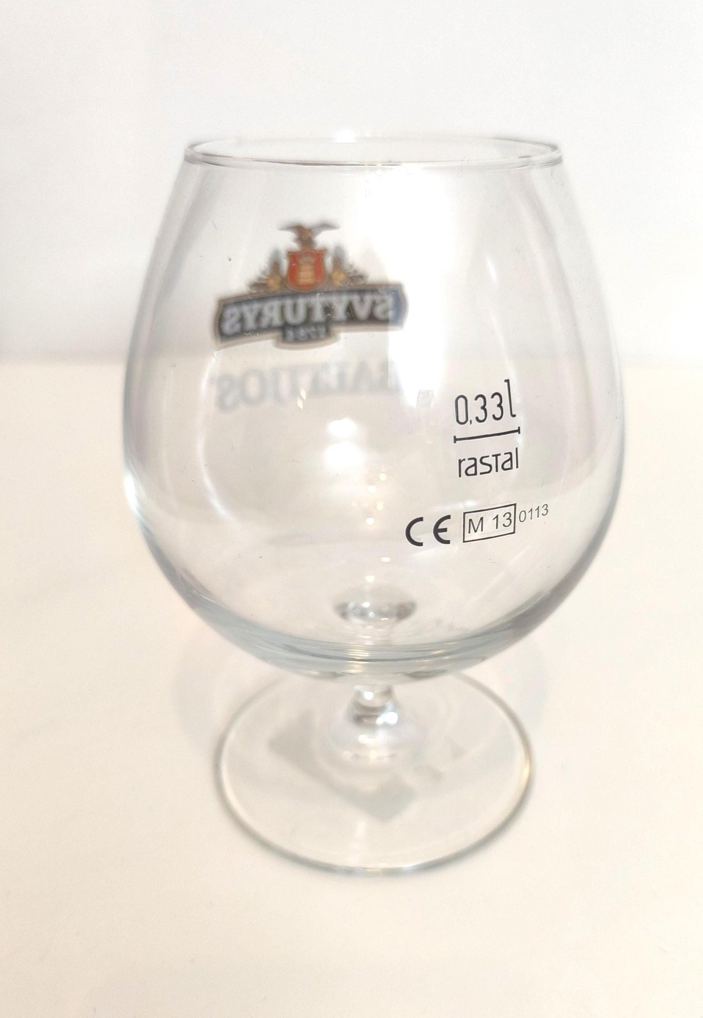 Limited Edition Svyturys Beer Glass 0.33L - Vintage Collectible Beer Mug Stein