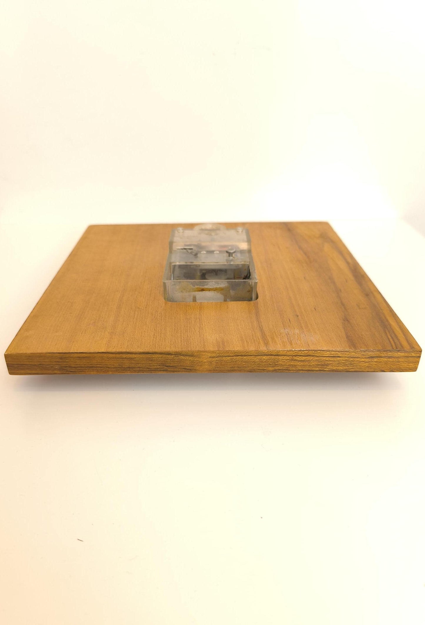 Wooden Wall Clock Mayak Collectible 1980s Soviet Wall Clock