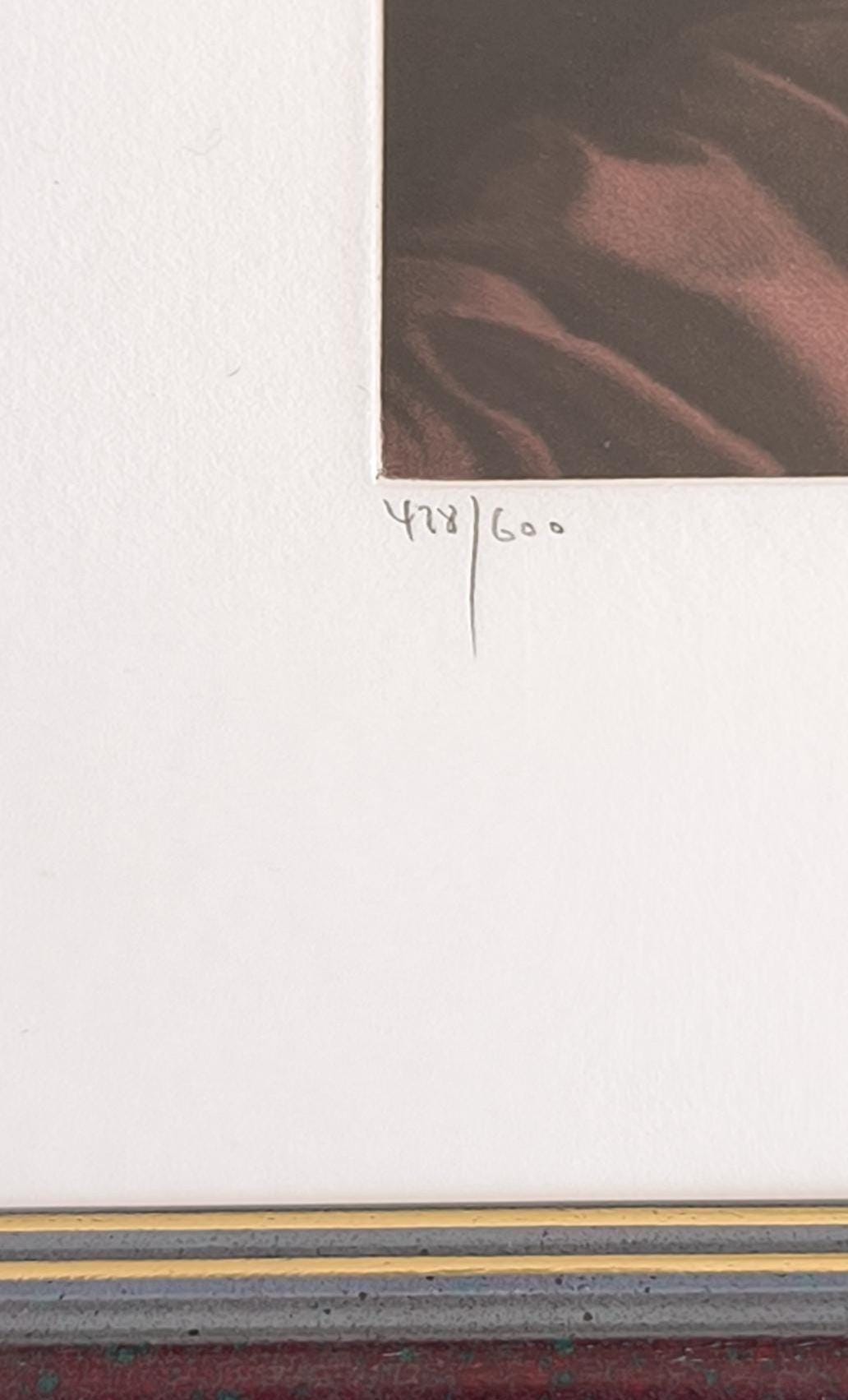 Willi Kissmer Nude Torso Lithograph, "Slender Nude from the Front", Signed, Germany pre-2000