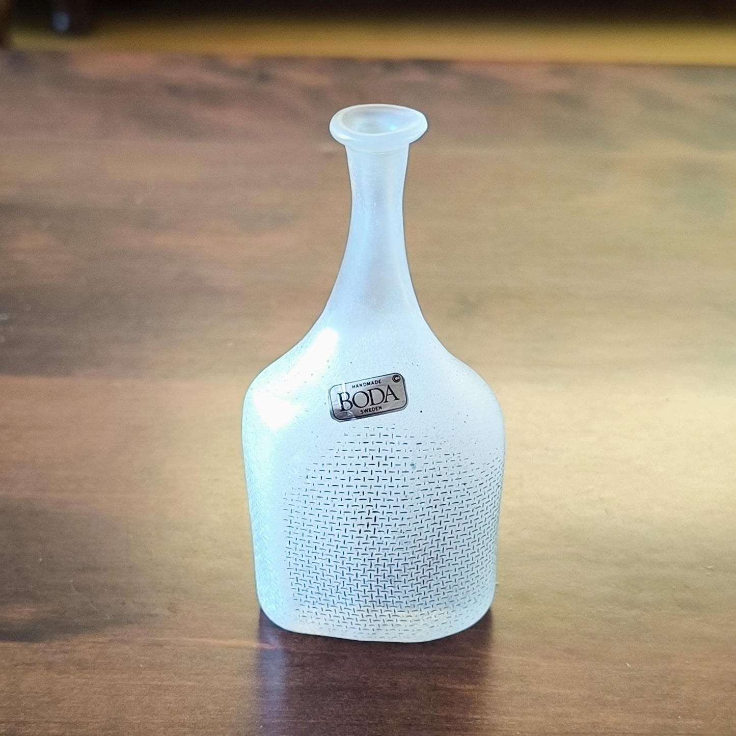 Kosta Boda Bertil Vallien Network Miniature Glass Vase 9.5cm Sweden