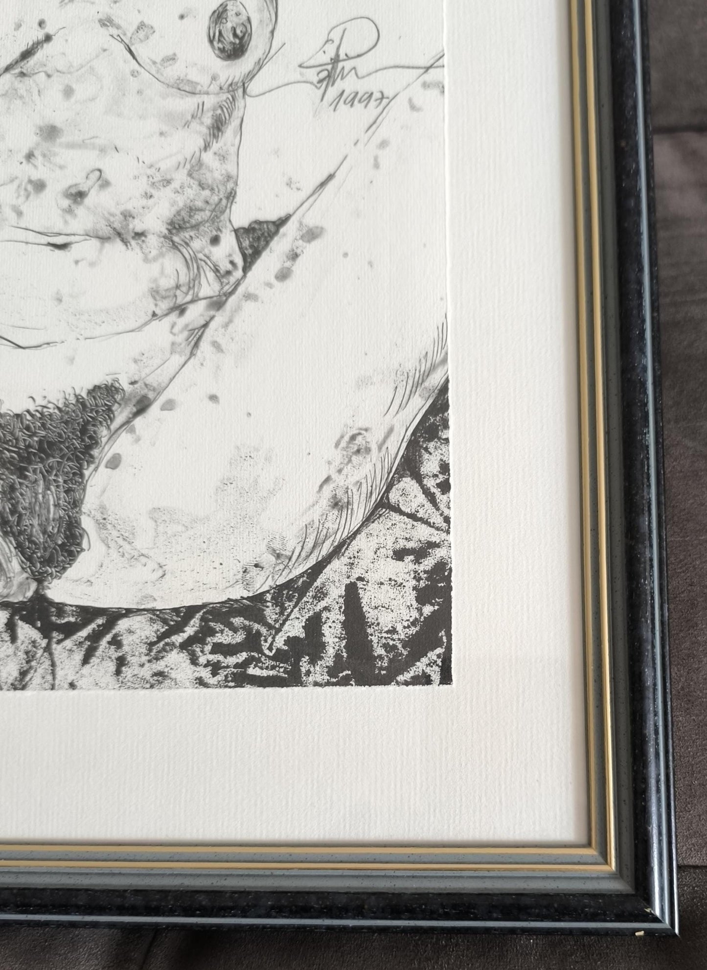 Erhard Göttlicher "Nude" Signed Lithograph 136/250, 1997, Framed