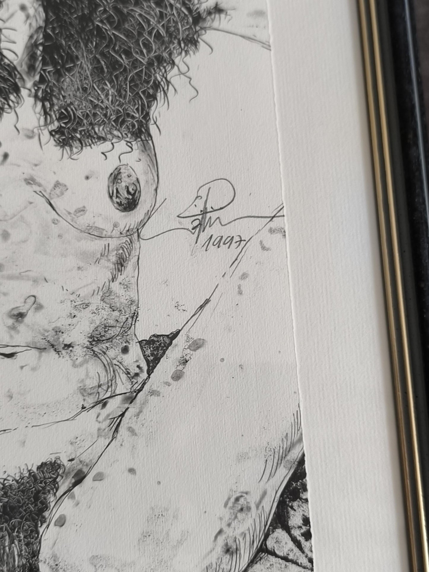 Erhard Göttlicher "Nude" Signed Lithograph 136/250, 1997, Framed