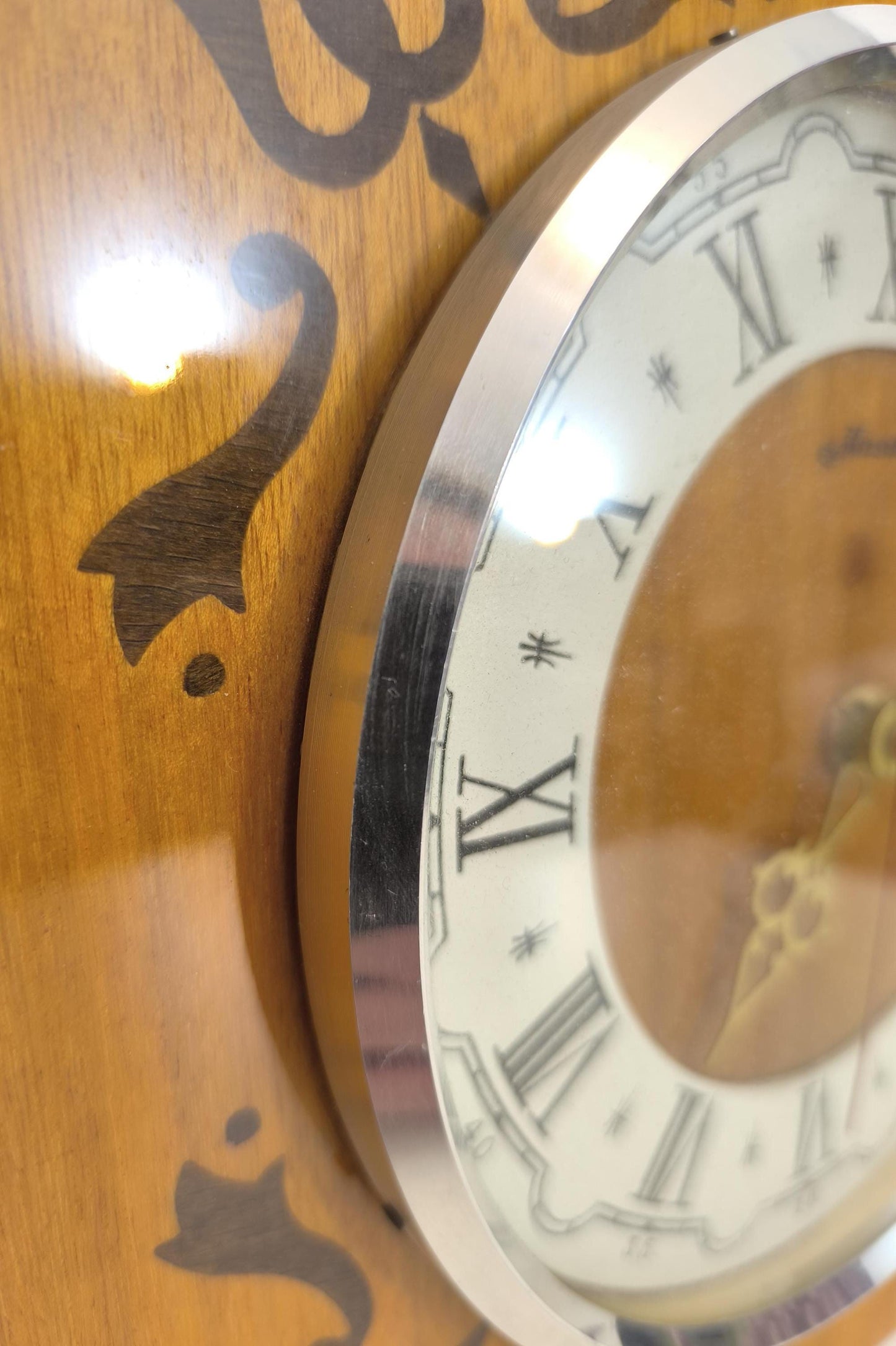 Wooden Wall Clock Mayak Collectible 1980s Soviet Wall Clock