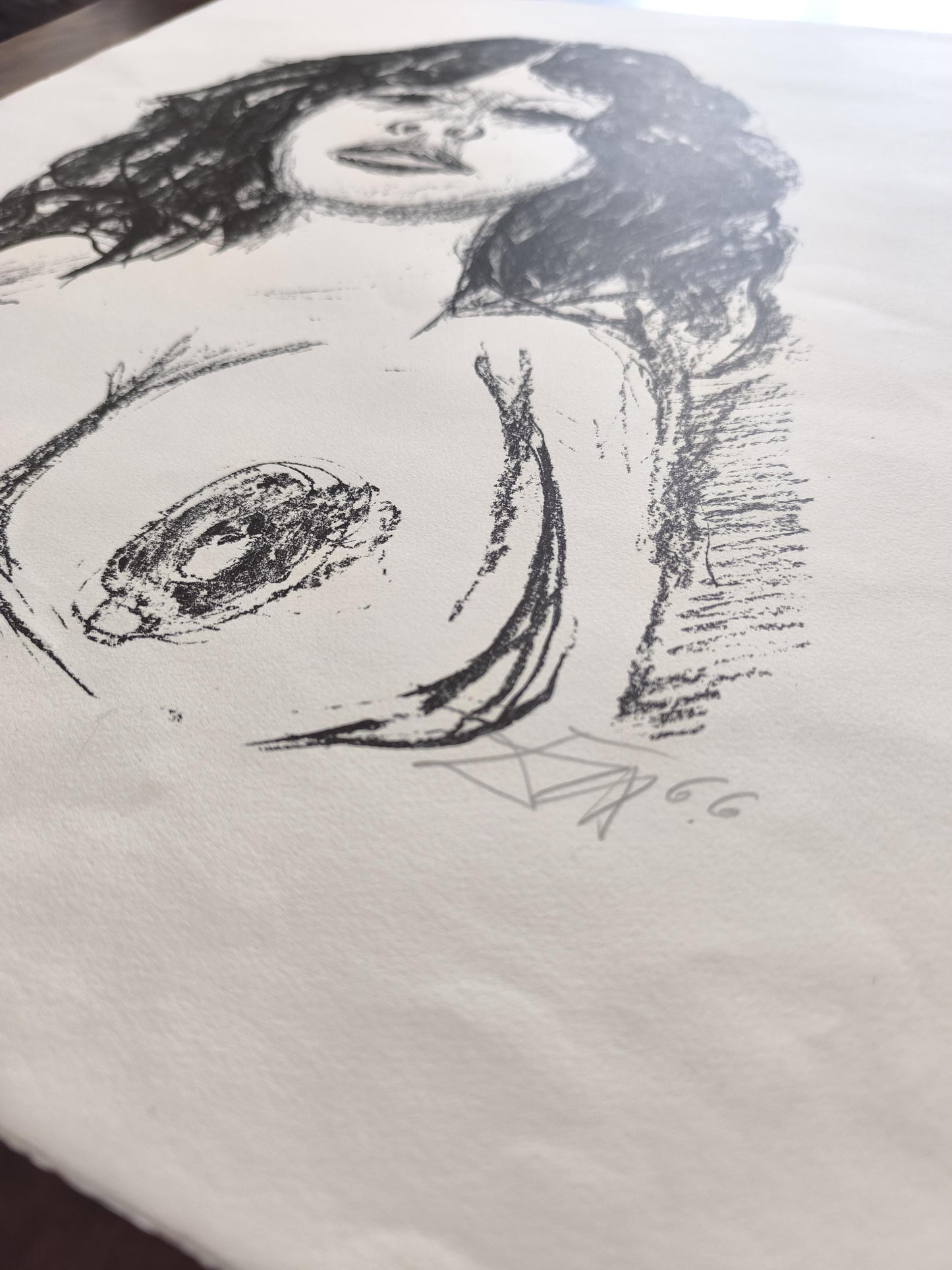 Otto Dix Lithograph "Halbakt von vorn", 1966, Unframed