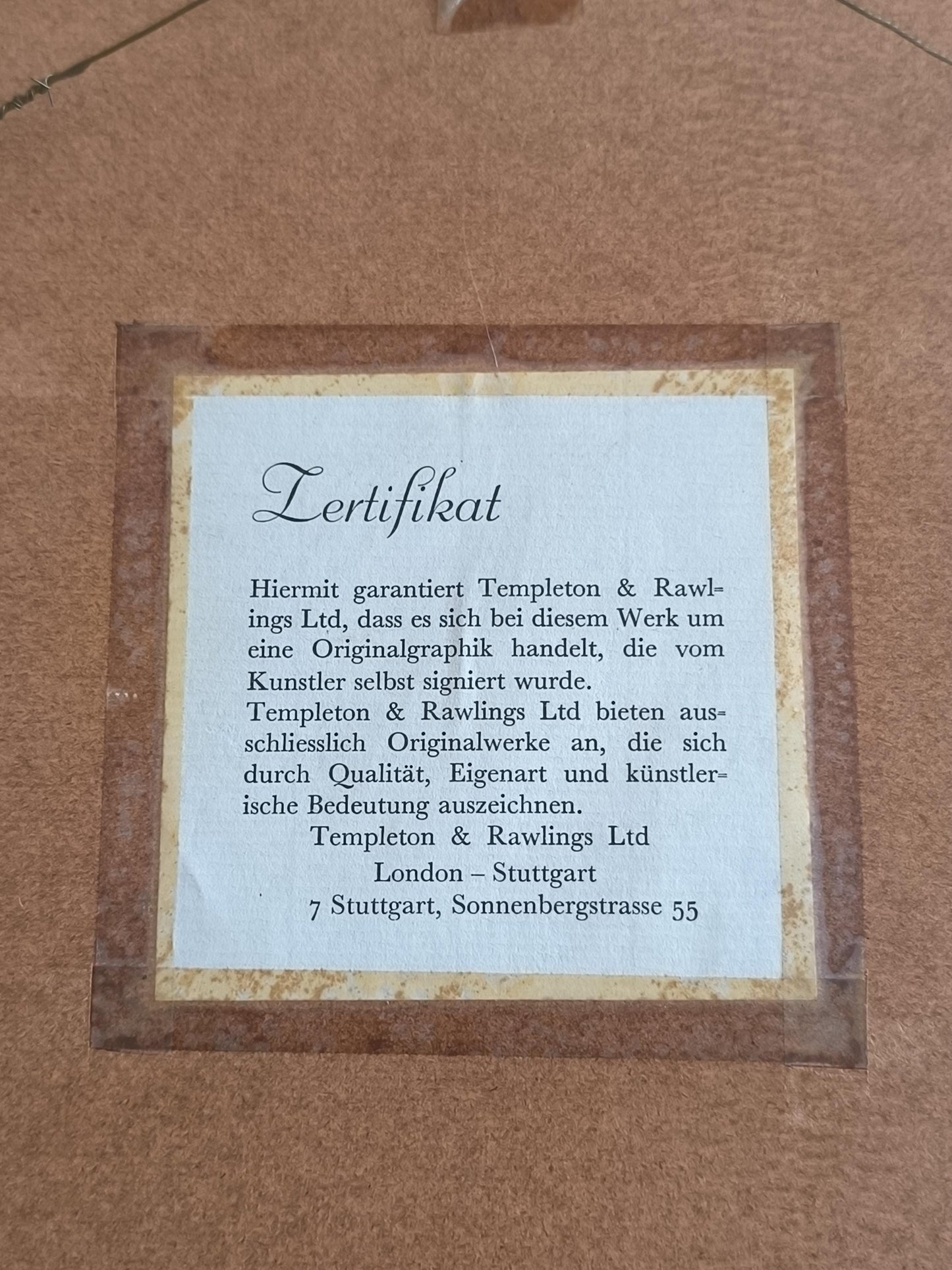 Salvador Dalí Signed Etching "Don Quixote" with Certificate, Templeton & Rawlings