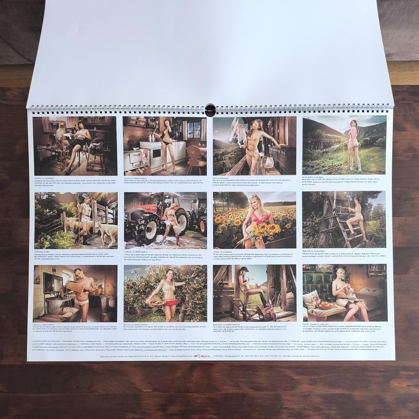 Jungbauernkalender Austrian Farmers Women Calendar