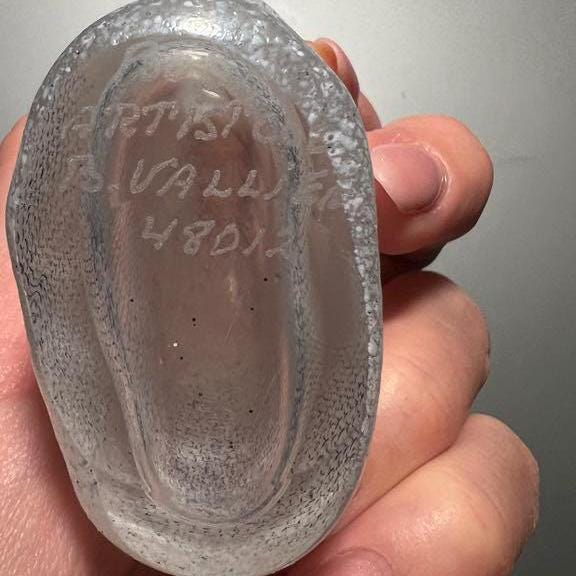 Kosta Boda Bertil Vallien Network Miniature Glass Vase 9.5cm Sweden