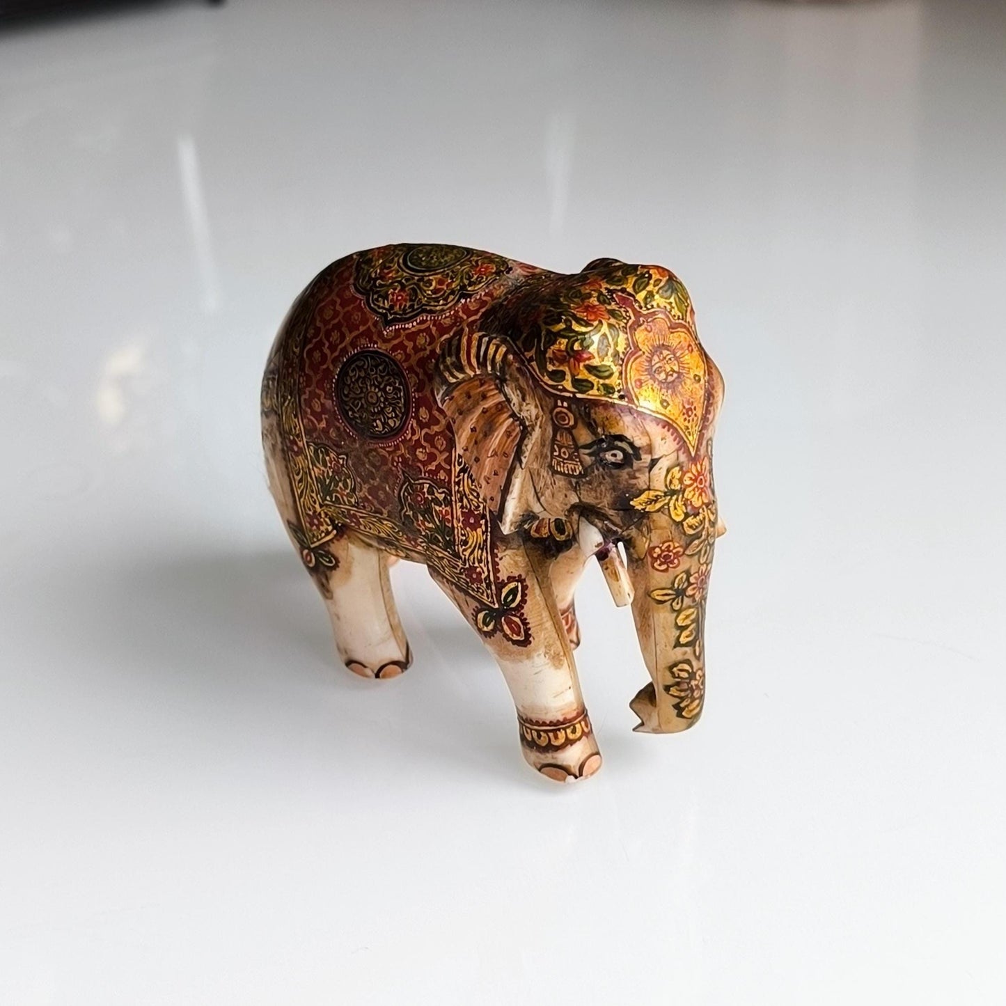 Elephant Statue, Traditional Asian Decorations, Gray Stone Pieces, 1960s